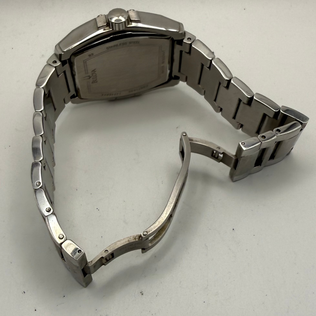 Bulova Curvée Style Multi-Function Stainless Steel Watch- £140.00