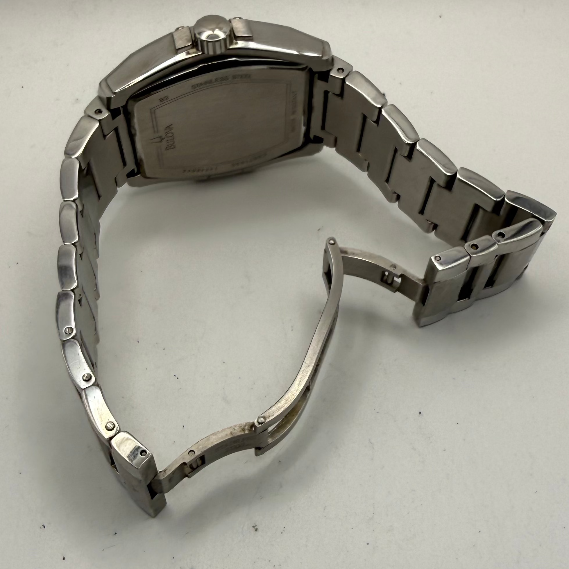 Bulova Curvée Style Multi-Function Stainless Steel Watch- £140.00