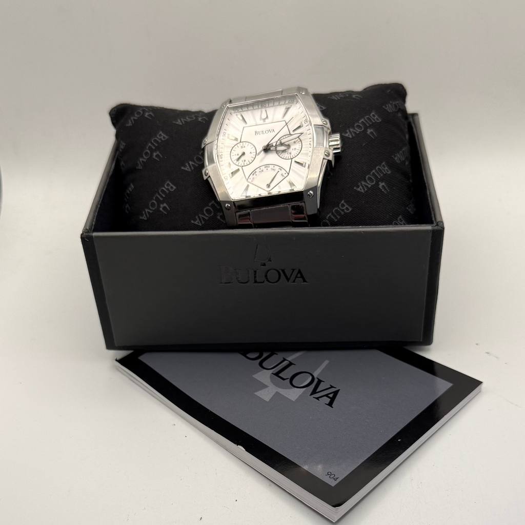 Bulova Curvée Style Multi-Function Stainless Steel Watch- £140.00