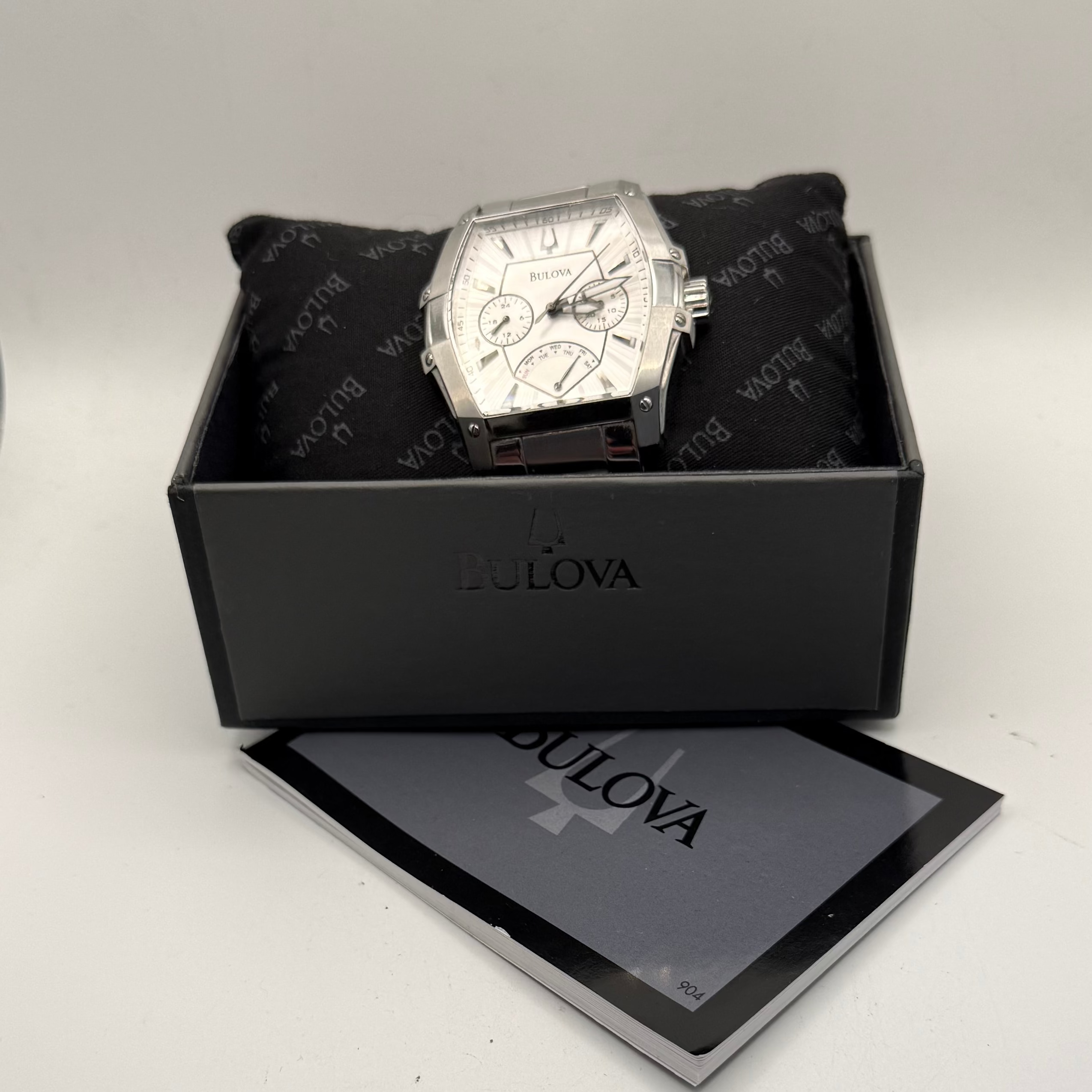 Bulova Curvée Style Multi-Function Stainless Steel Watch- £140.00