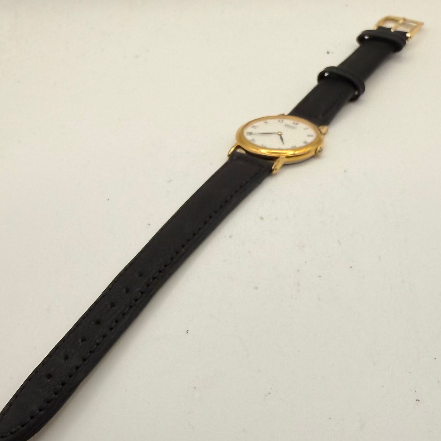 Vintage Seiko Quartz Dress Watch V700-6K30 Gold Tone Roman Dial- £65.00
