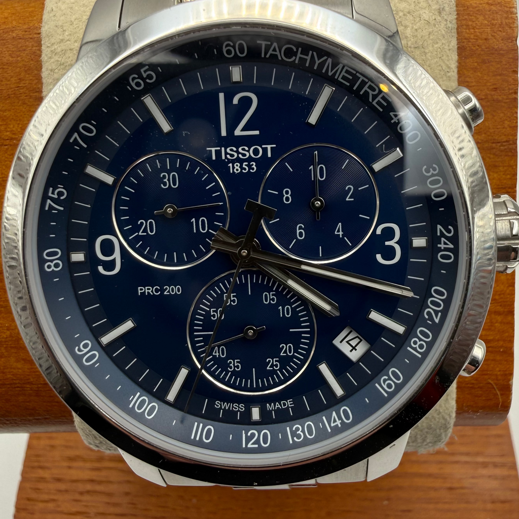 Tissot PRC 200 Chronograph Blue Dial Full Set T114417A- £245.00