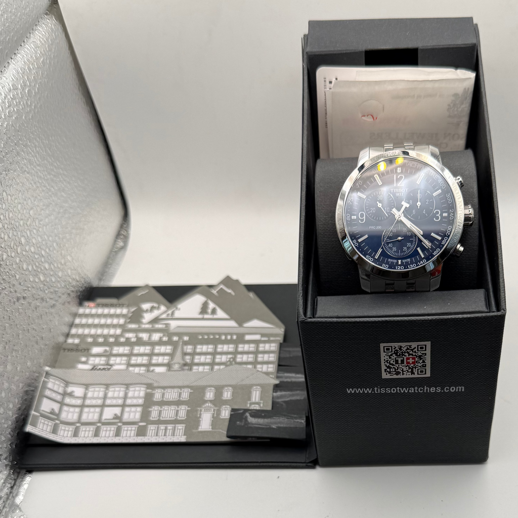 Tissot PRC 200 Chronograph Blue Dial Full Set T114417A- £245.00