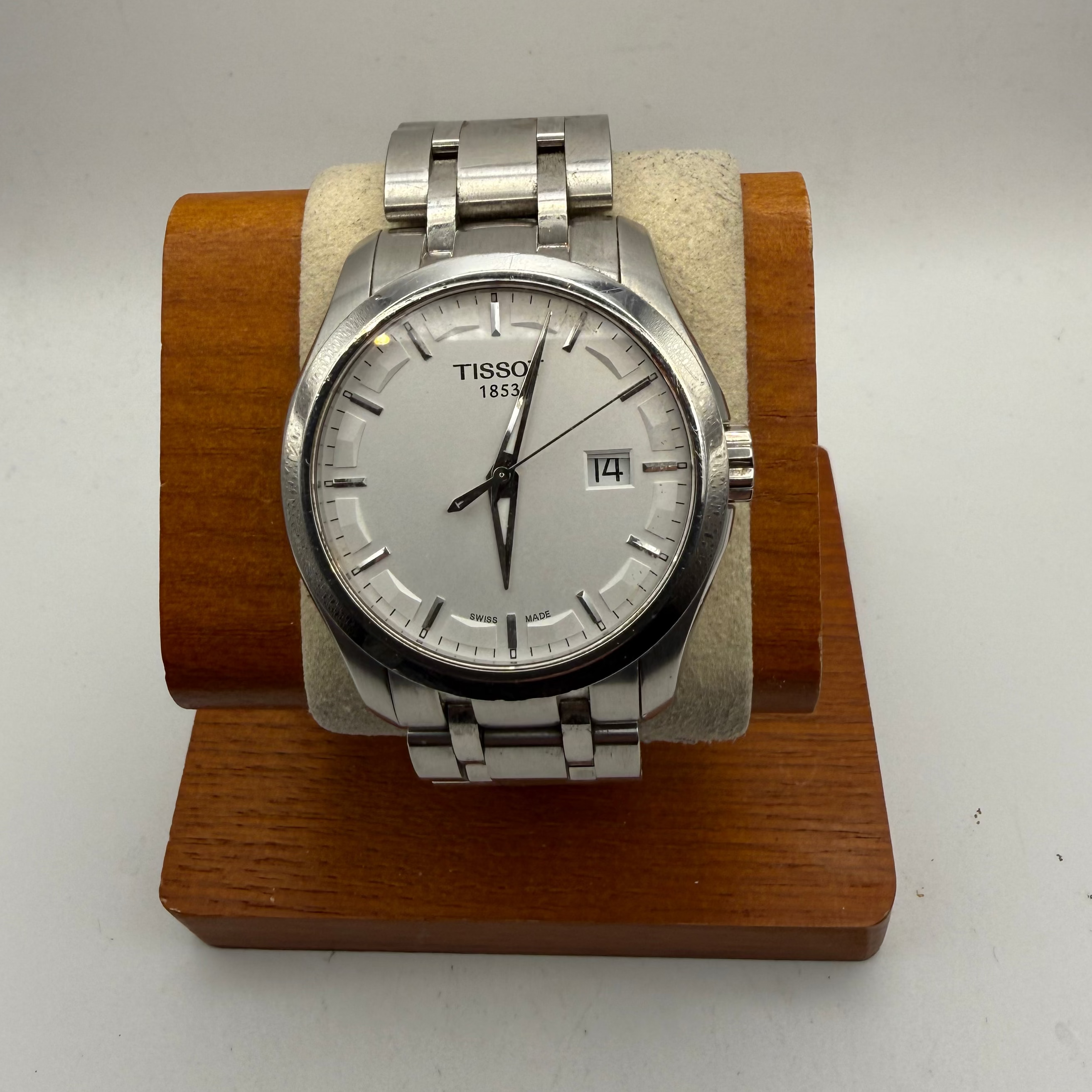 Tissot Couturier Quartz Date Stainless Steel Watch- £