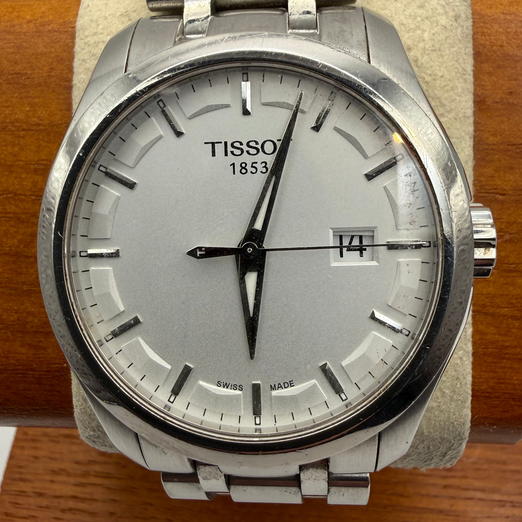 Tissot Couturier Quartz Date Stainless Steel Watch- £