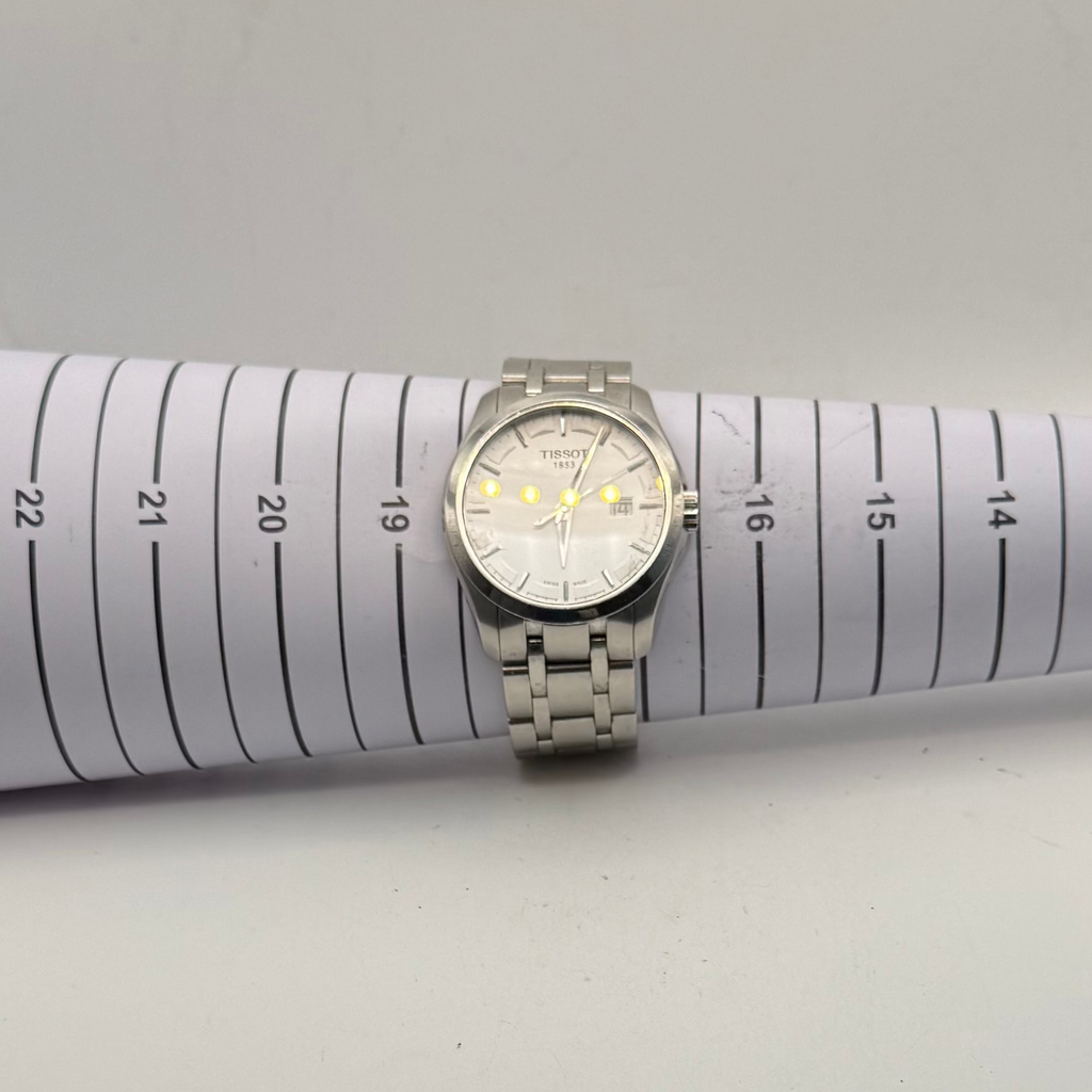 Tissot Couturier Quartz Date Stainless Steel Watch- £