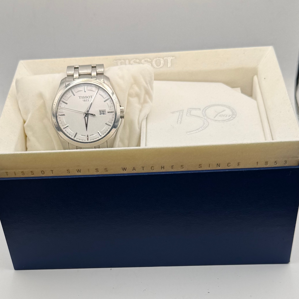 Tissot Couturier Quartz Date Stainless Steel Watch- £