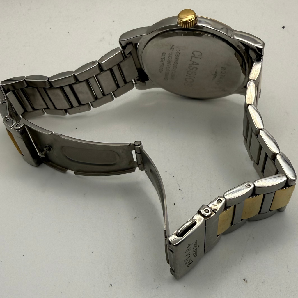 Rotary Classic Two Tone Stainless Steel Date Watc- £45.00
