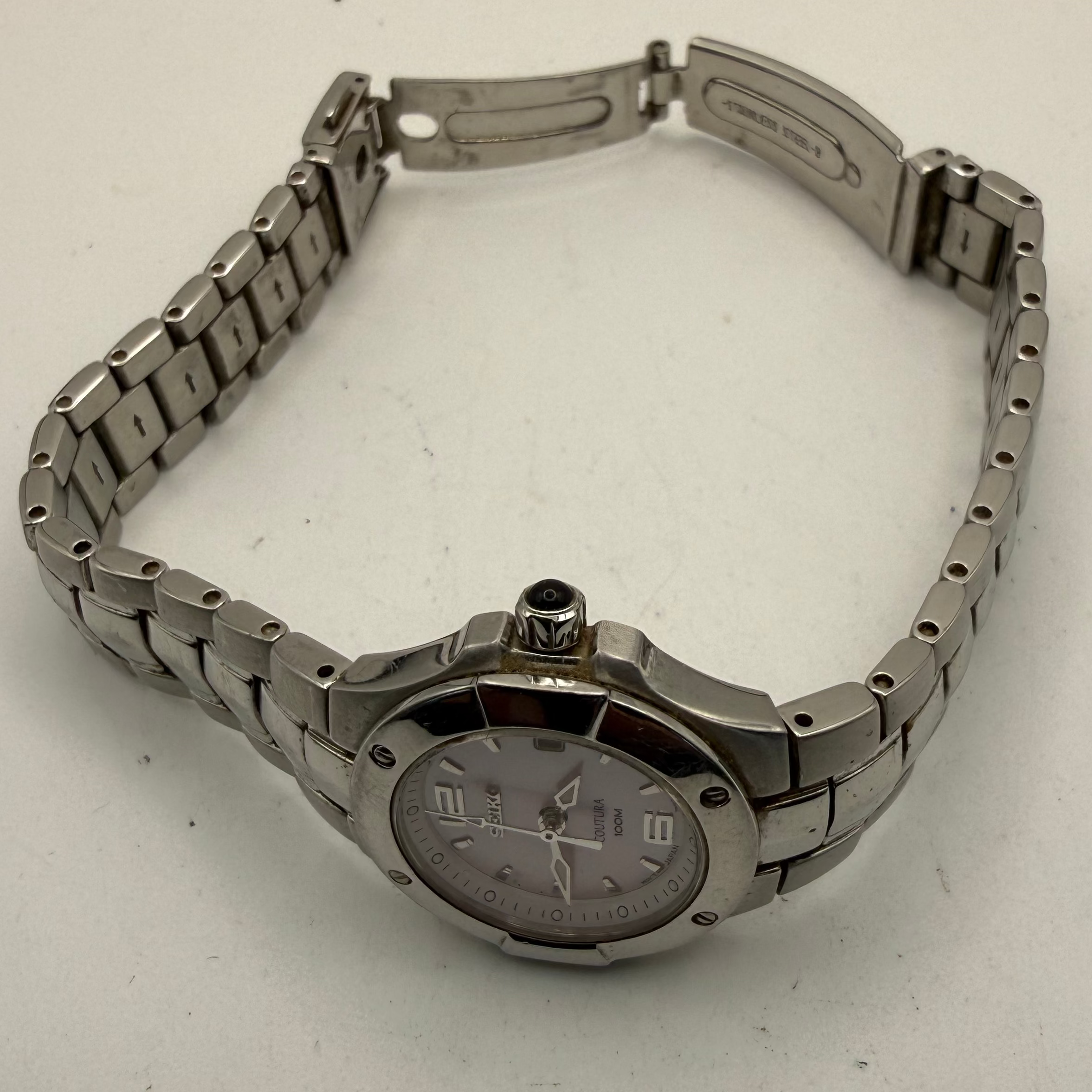 Seiko Coutura 7N82-0CA0 Ladies Pink Dial Quartz Watch 100M- £120.00