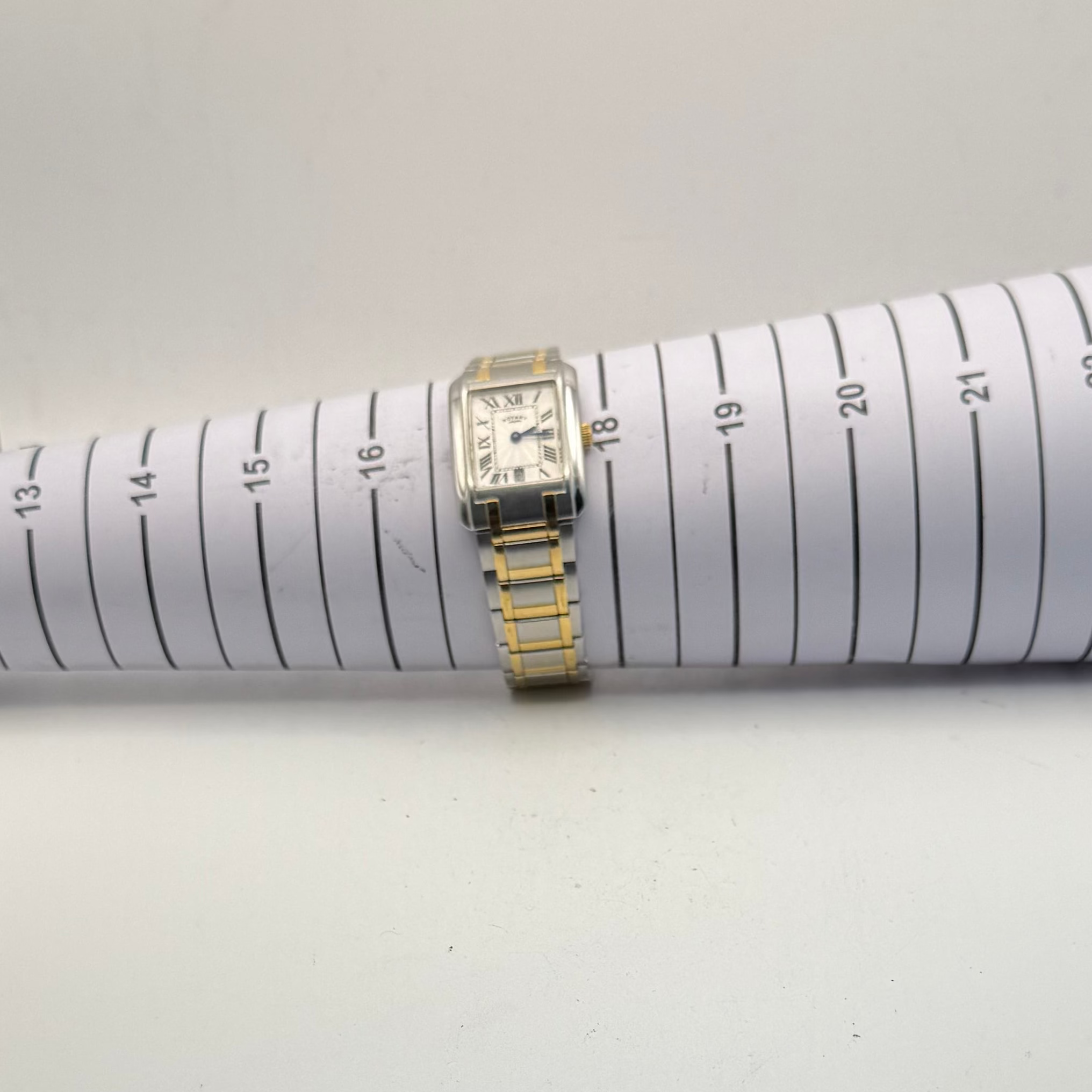 Rotary Two Tone Rectangular Ladies Dress Watch Roman Numeral Dial- £40.00