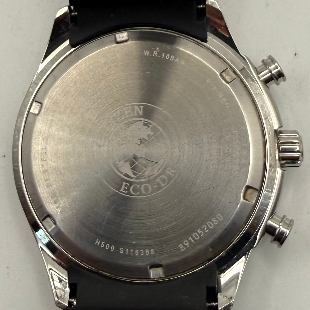 Citizen Eco-Drive Chronograph Tachymeter Black Dial Men’s Watch H500-S113635- £130.00