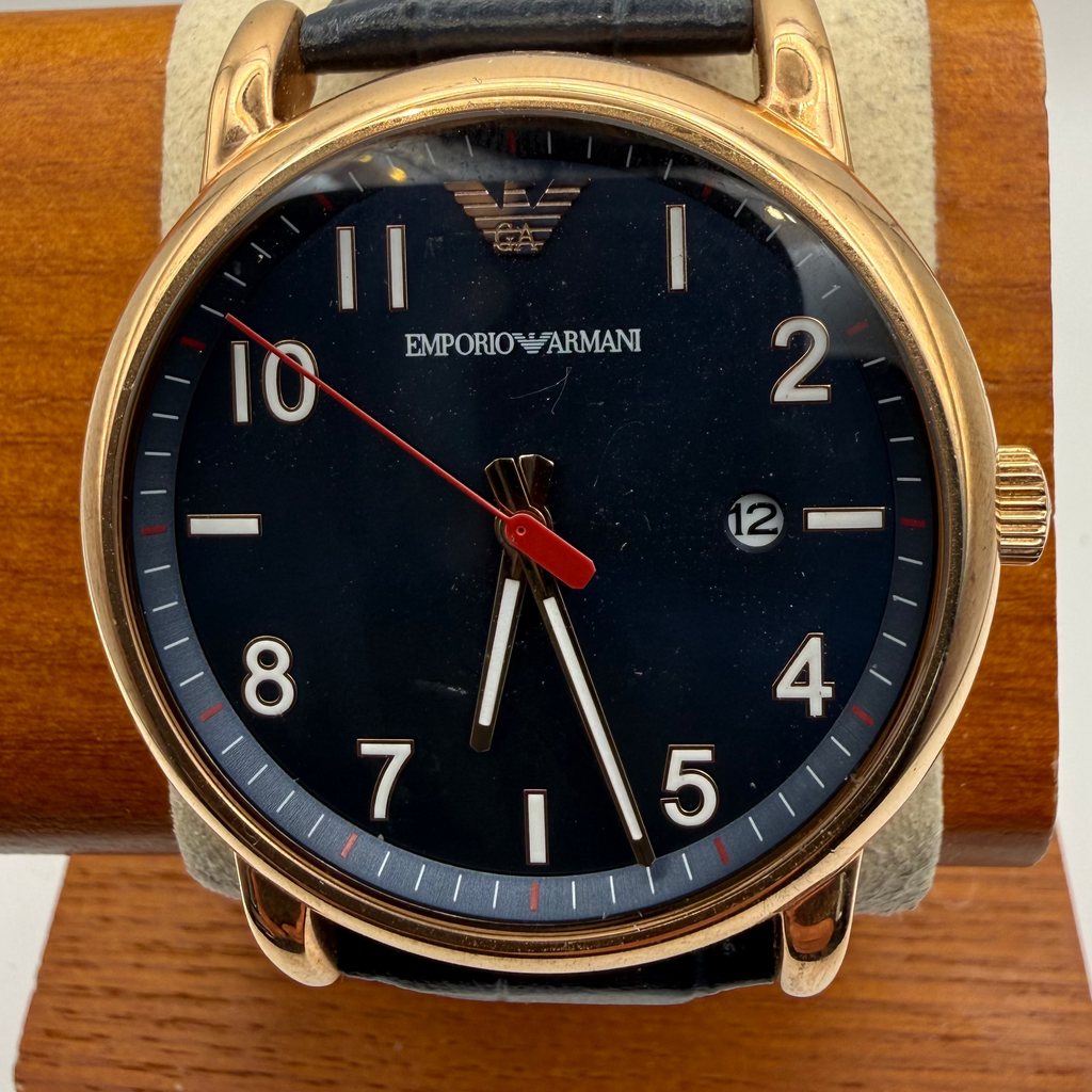 Emporio Armani AR-11135 Rose Gold Tone Men’s Watch Full Set- £75.00