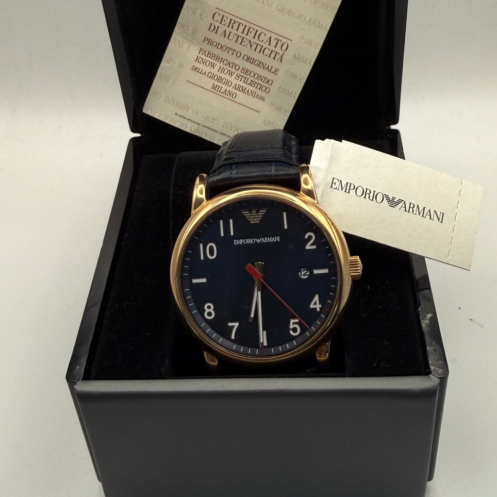Emporio Armani AR-11135 Rose Gold Tone Men’s Watch Full Set- £75.00