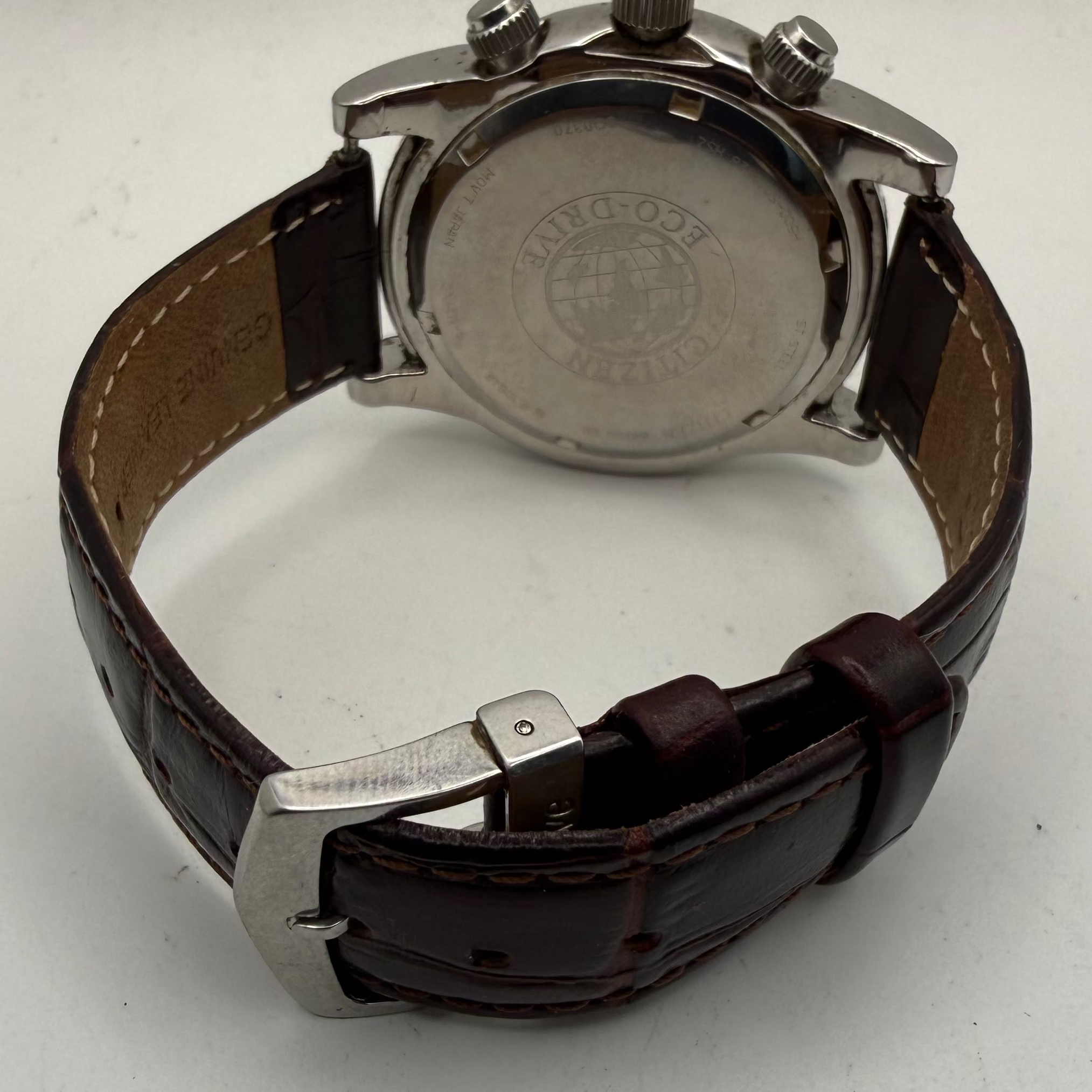 Citizen Eco-Drive Chronograph WR100 Brown Dial – Rare Colour Variant- £120.00