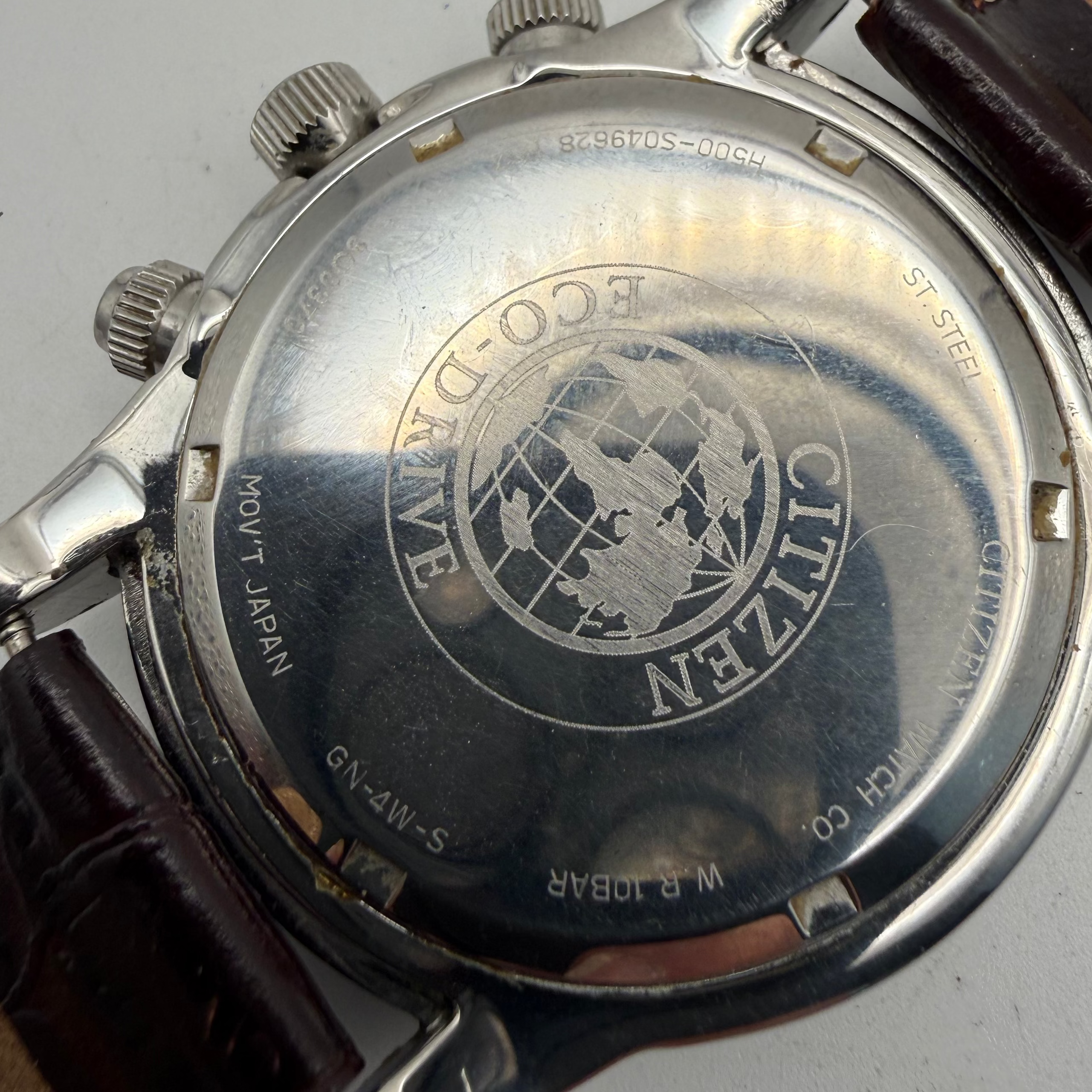 Citizen Eco-Drive Chronograph WR100 Brown Dial – Rare Colour Variant- £120.00