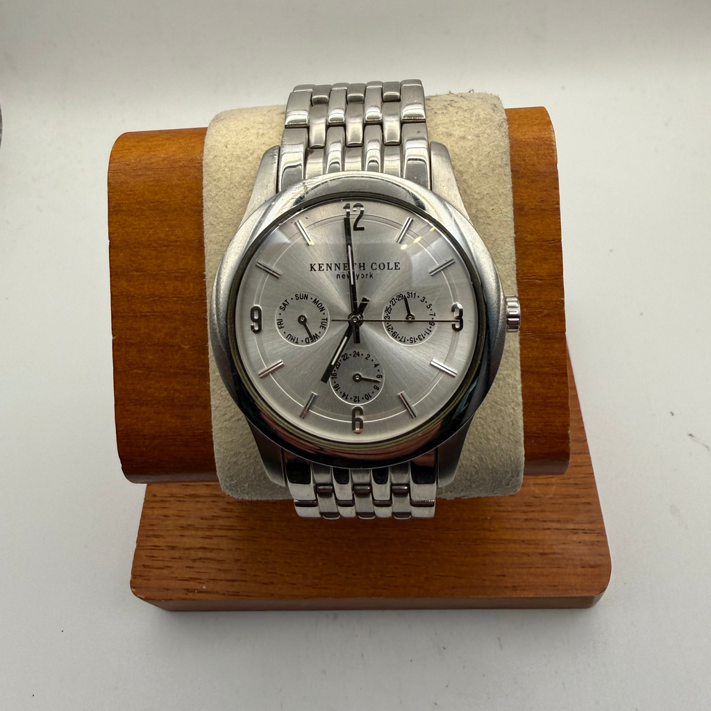 Kenneth Cole New York Multi Function Silver Dial Watch- £40.00