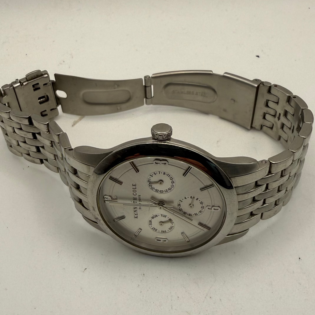 Kenneth Cole New York Multi Function Silver Dial Watch- £40.00