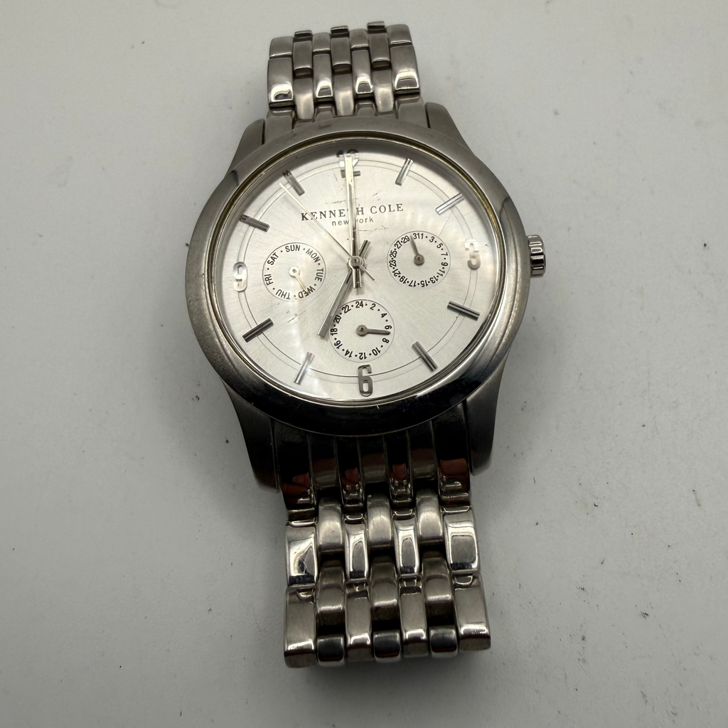 Kenneth Cole New York Multi Function Silver Dial Watch- £40.00