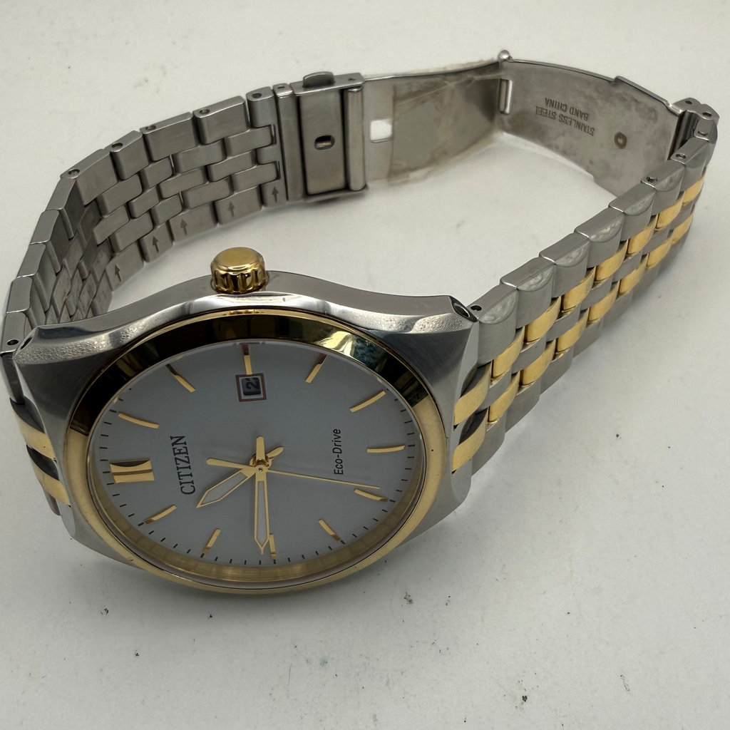 Citizen Eco-Drive Two Tone Date Watch 42mm Original Box (Fully Tested and Working)- £90.00