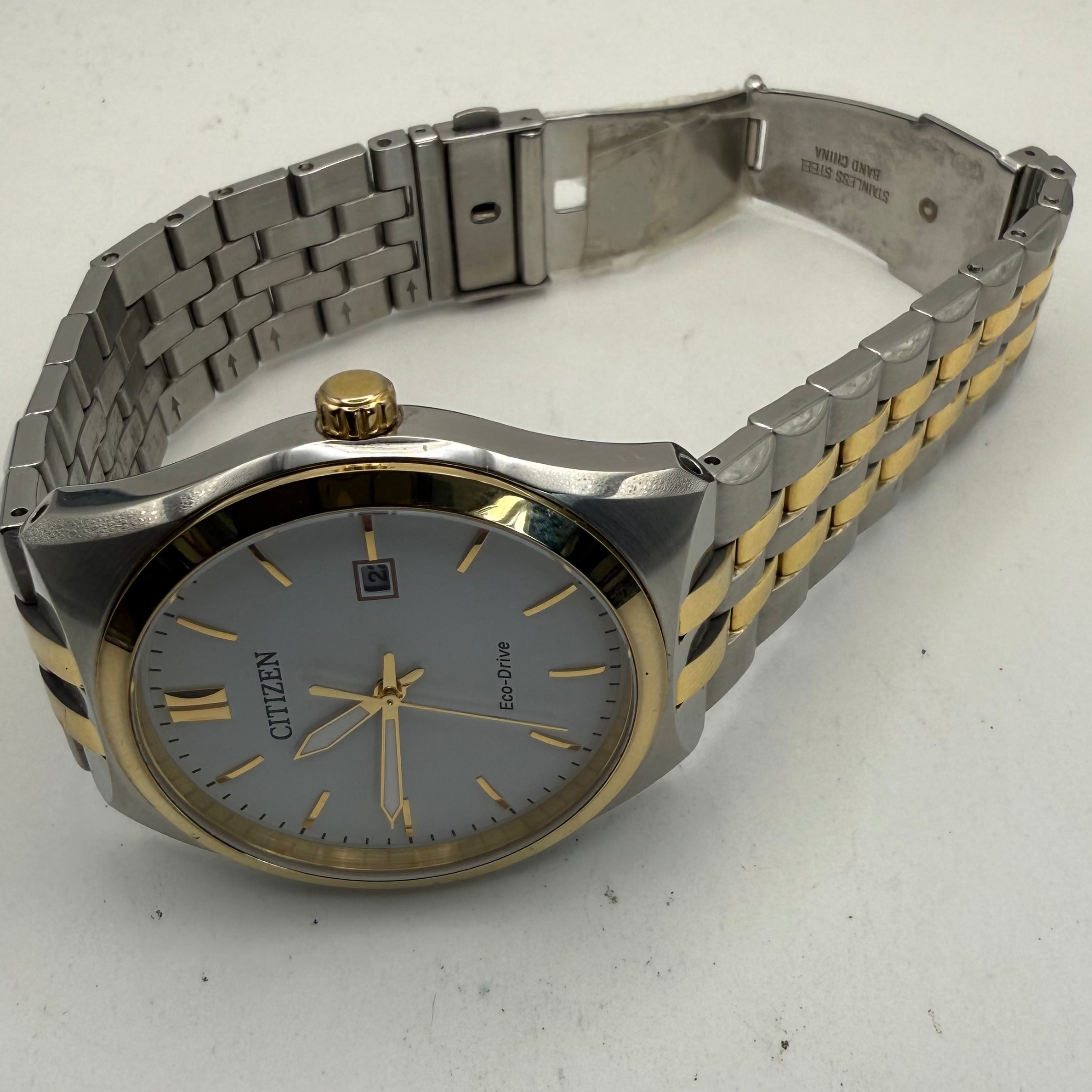 Citizen Eco-Drive Two Tone Date Watch 42mm Original Box (Fully Tested and Working)- £90.00