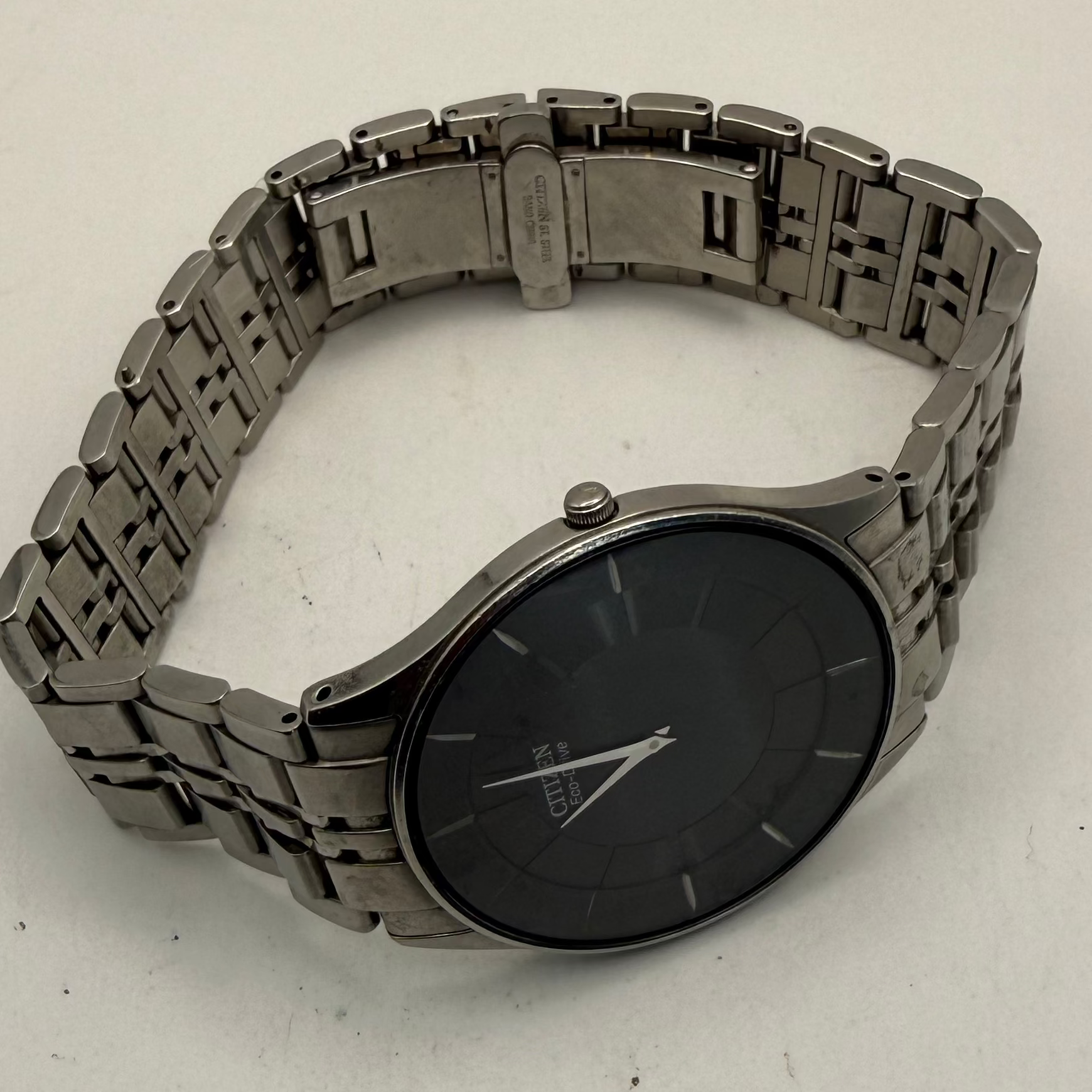 Citizen Eco-Drive Ultra Slim Black Dial Watch 38mm Original Box (Fully Tested and Working)- £90.00