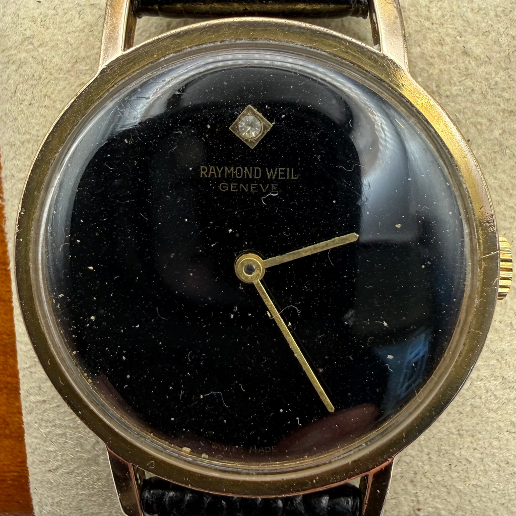 Vintage Raymond Weil Geneve Mechanical Wind Up Dress Watch Swiss Made 34mm- £85.00