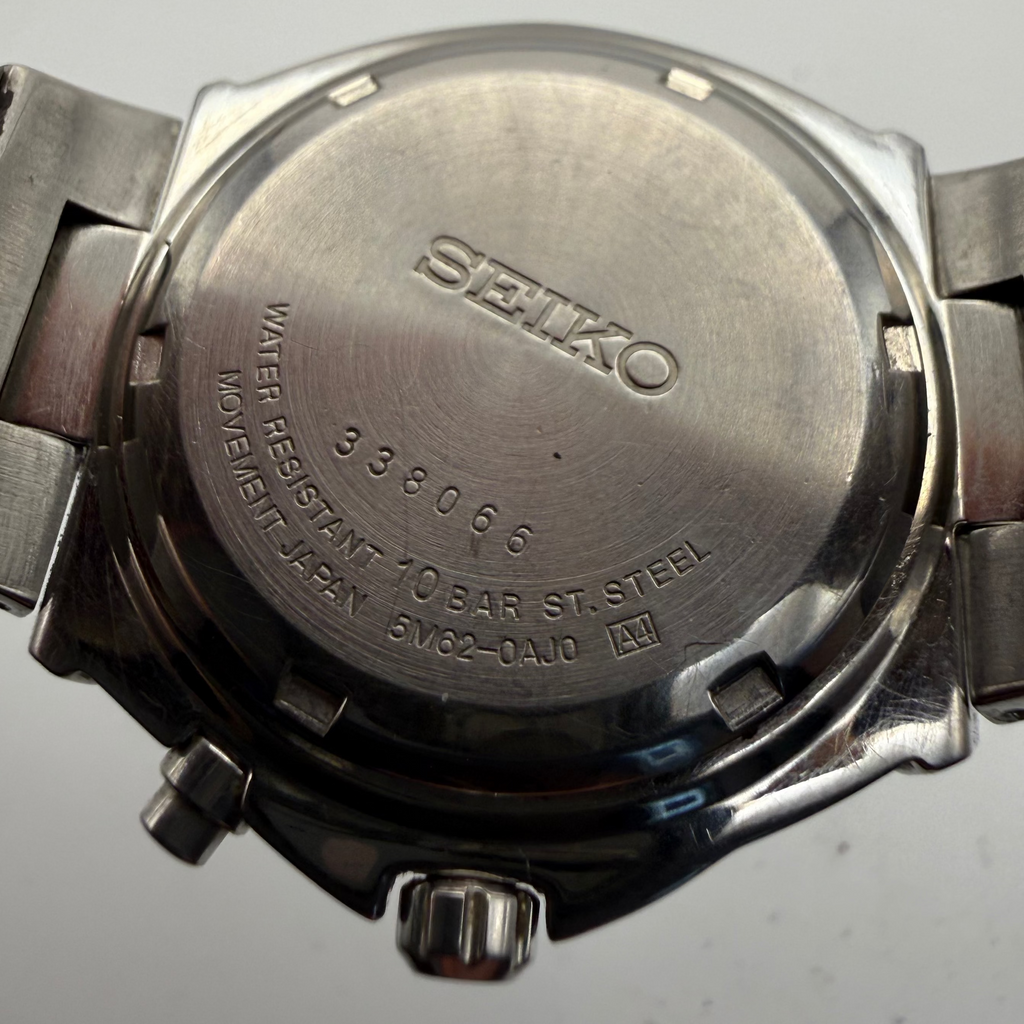 Seiko Kinetic 100M – White Dial – Fully Serviced – New Capacitor- £100.00