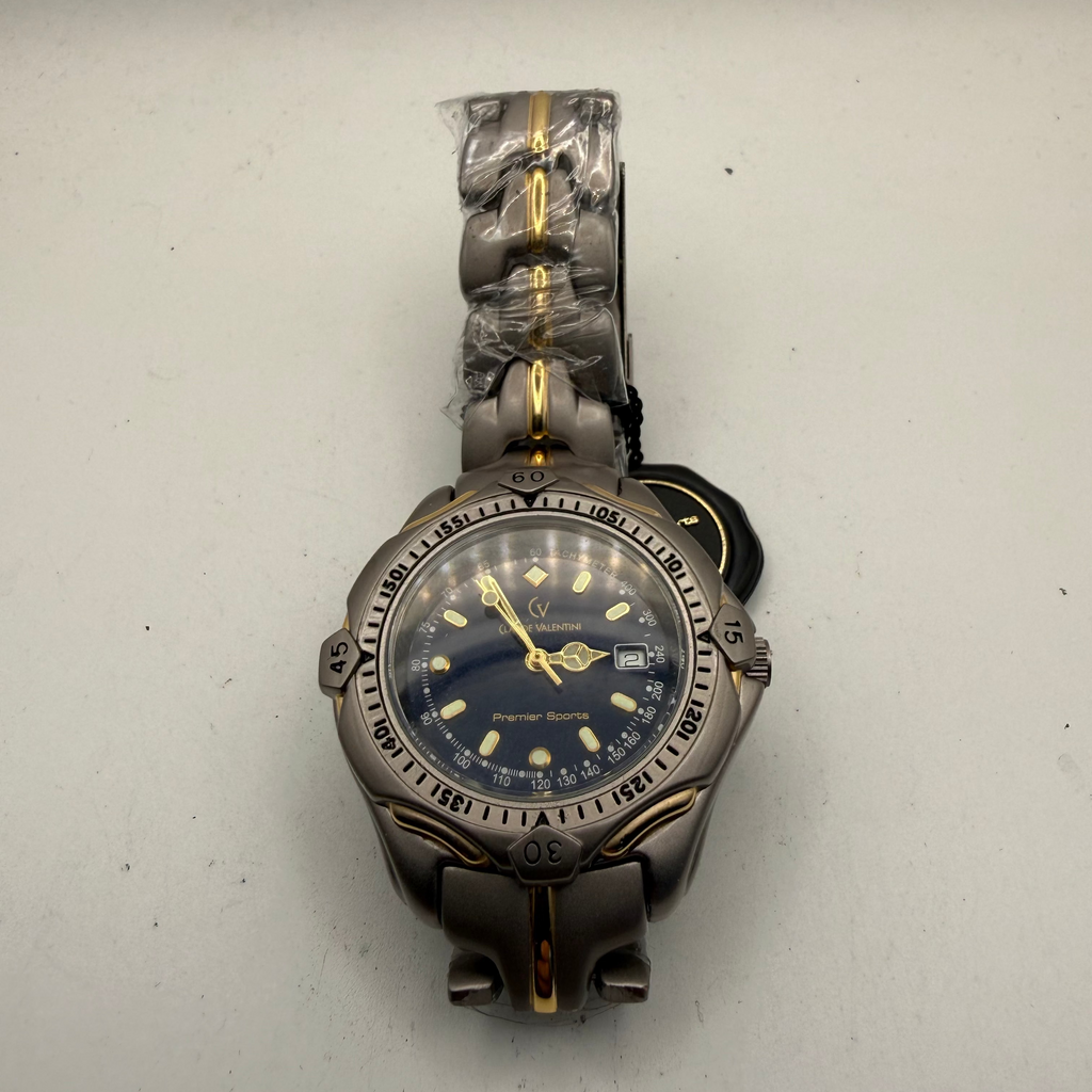 Claude Valentini Premier Sports – New Old Stock – Full Set – Blue Dial- £65.00
