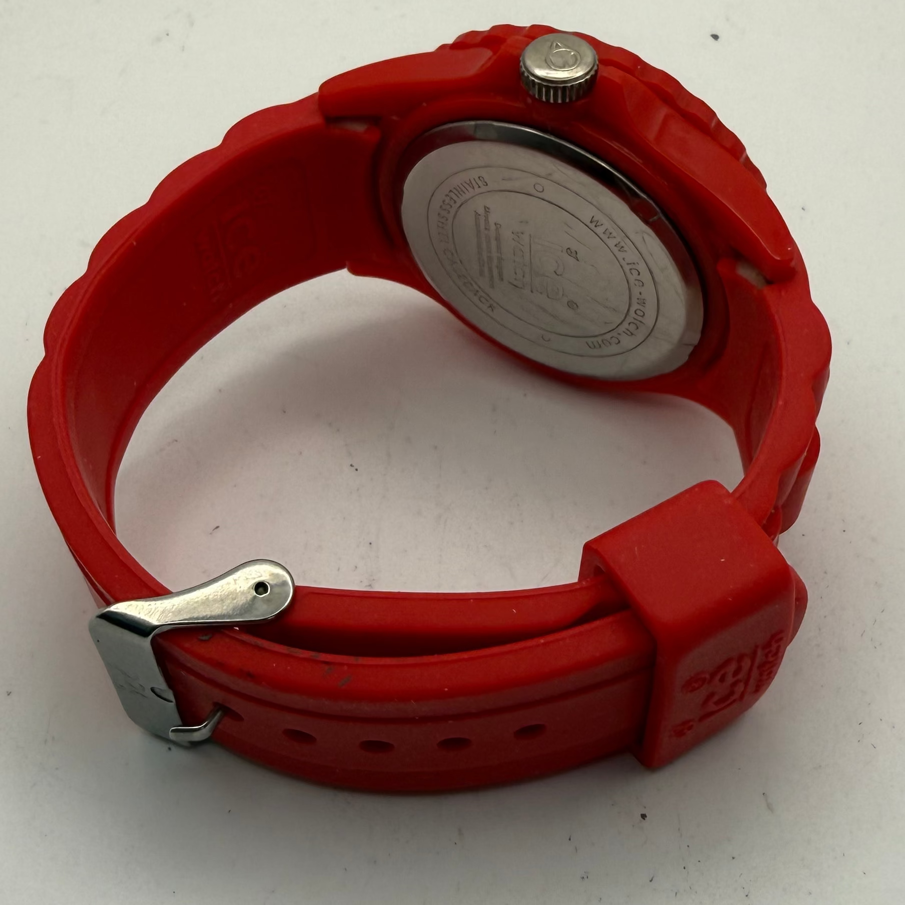 Ice-Watch Red Diver Style Quartz Watch 46mm Boxed New Battery Fitted- £30.00