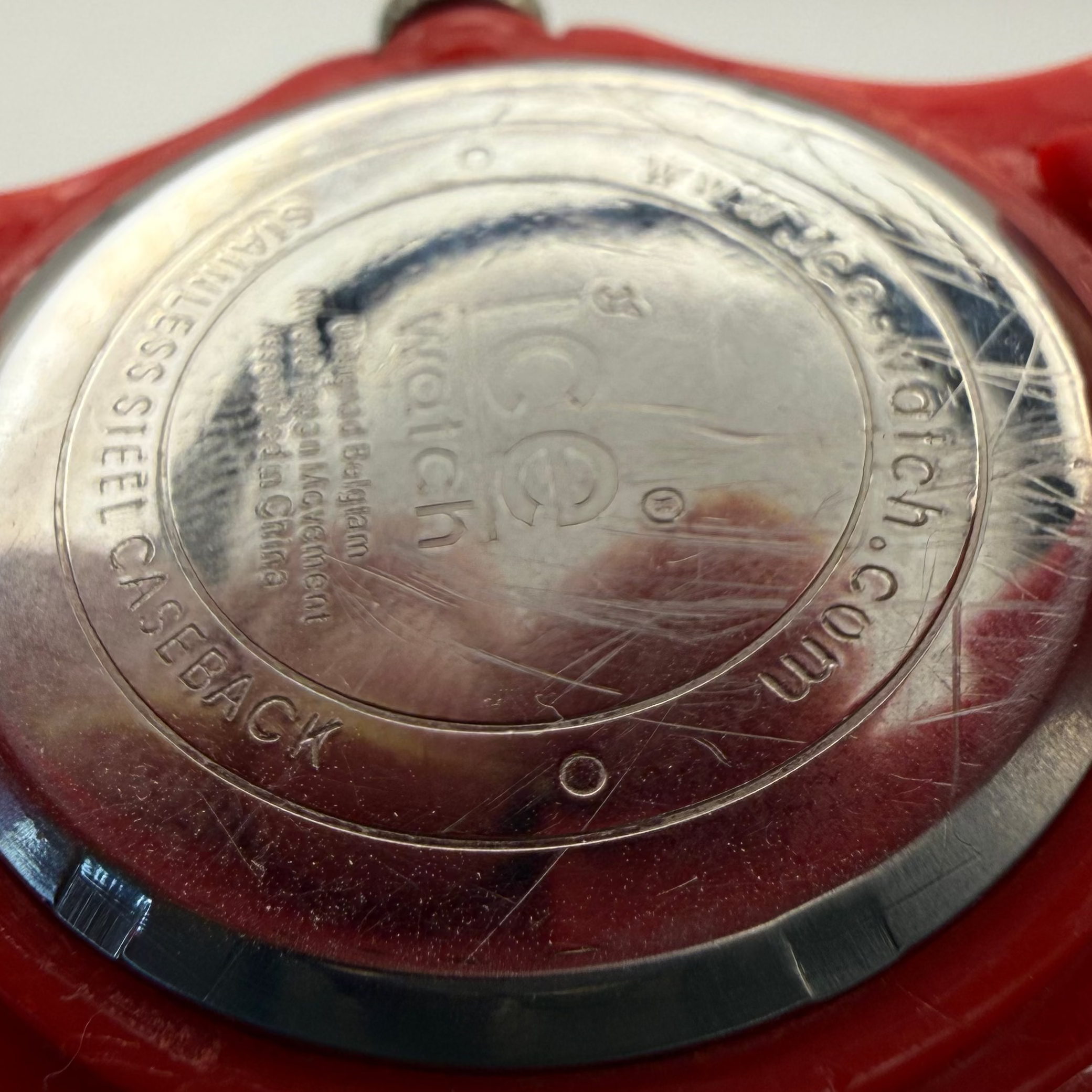 Ice-Watch Red Diver Style Quartz Watch 46mm Boxed New Battery Fitted- £30.00