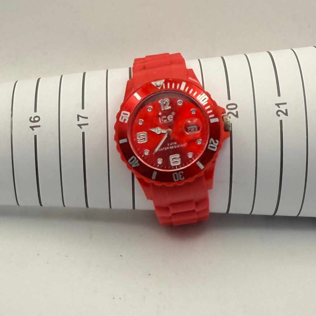 Ice-Watch Red Diver Style Quartz Watch 46mm Boxed New Battery Fitted- £30.00