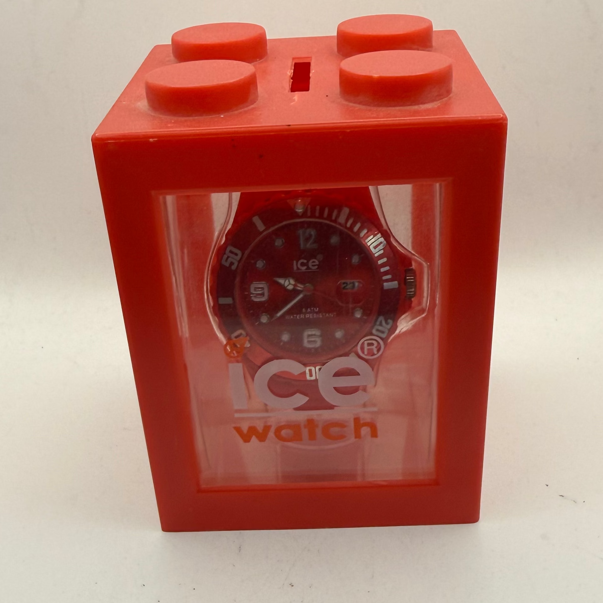 Ice-Watch Red Diver Style Quartz Watch 46mm Boxed New Battery Fitted- £30.00