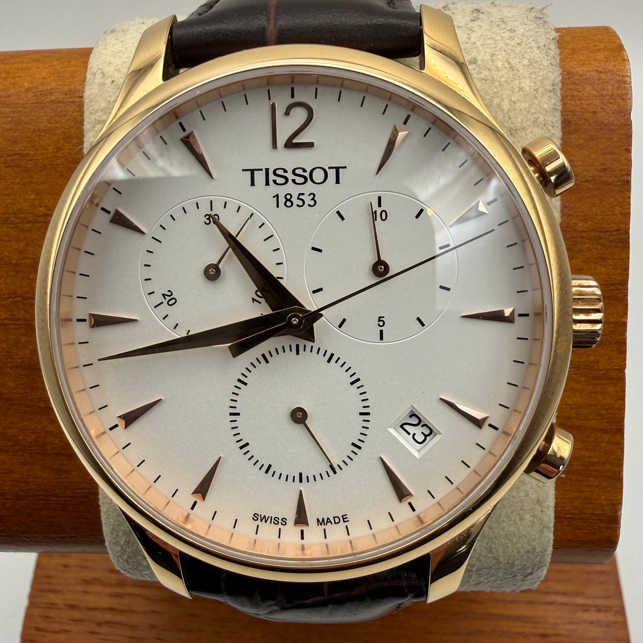 Tissot 1853 Rose Gold Chronograph – Full Set – Sapphire Crystal – Stunning Dress Watch- £250.00