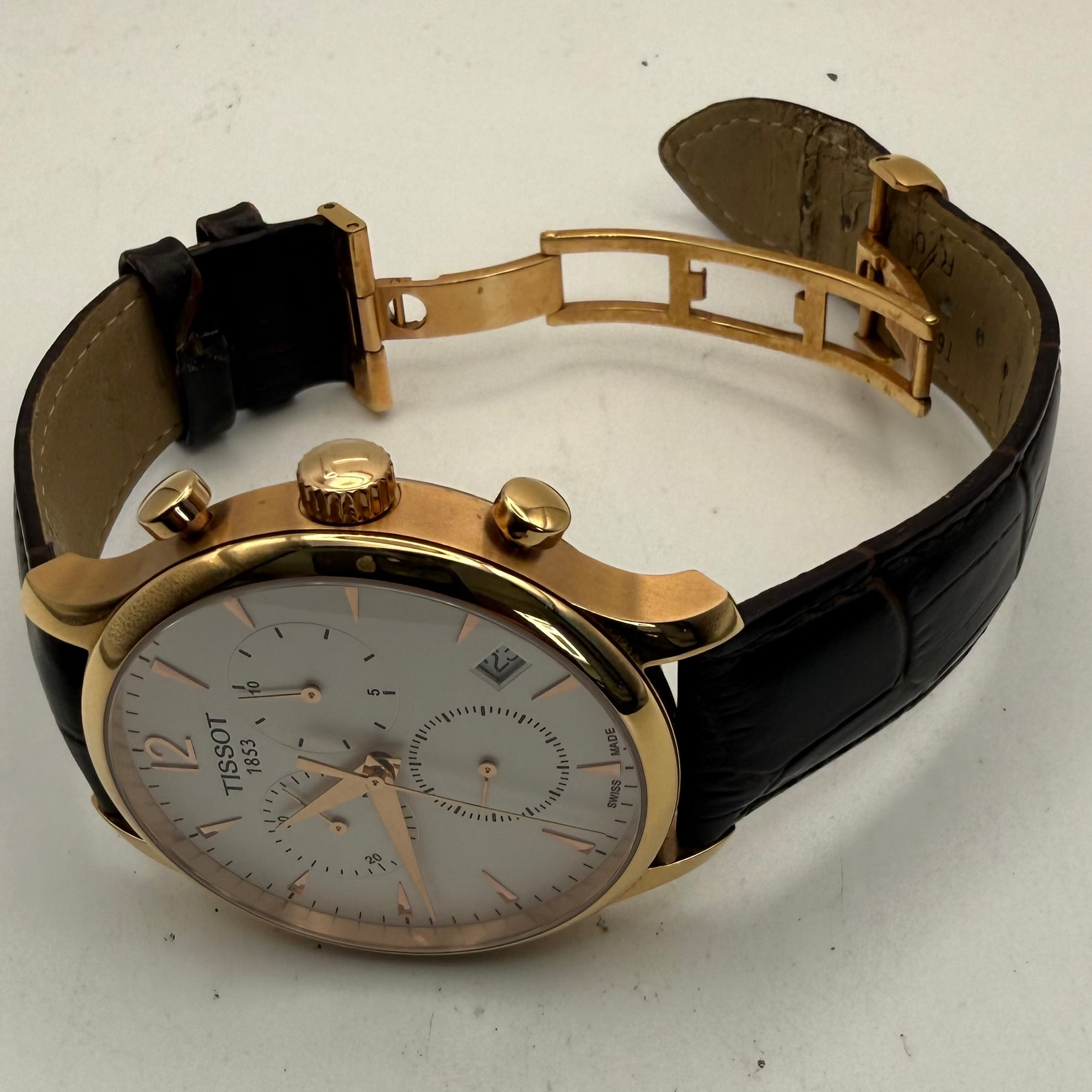 Tissot 1853 Rose Gold Chronograph – Full Set – Sapphire Crystal – Stunning Dress Watch- £250.00