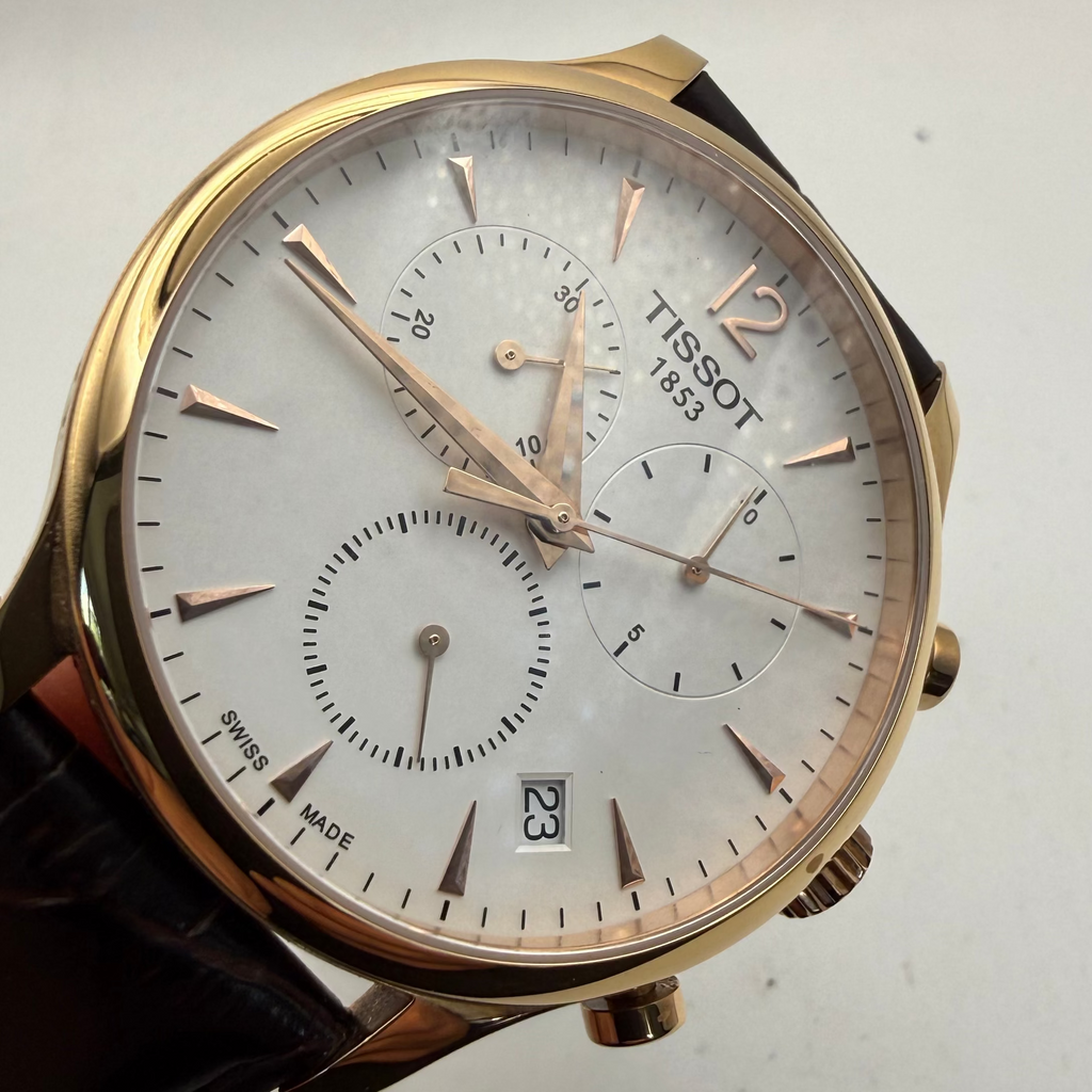 Tissot 1853 Rose Gold Chronograph – Full Set – Sapphire Crystal – Stunning Dress Watch- £250.00