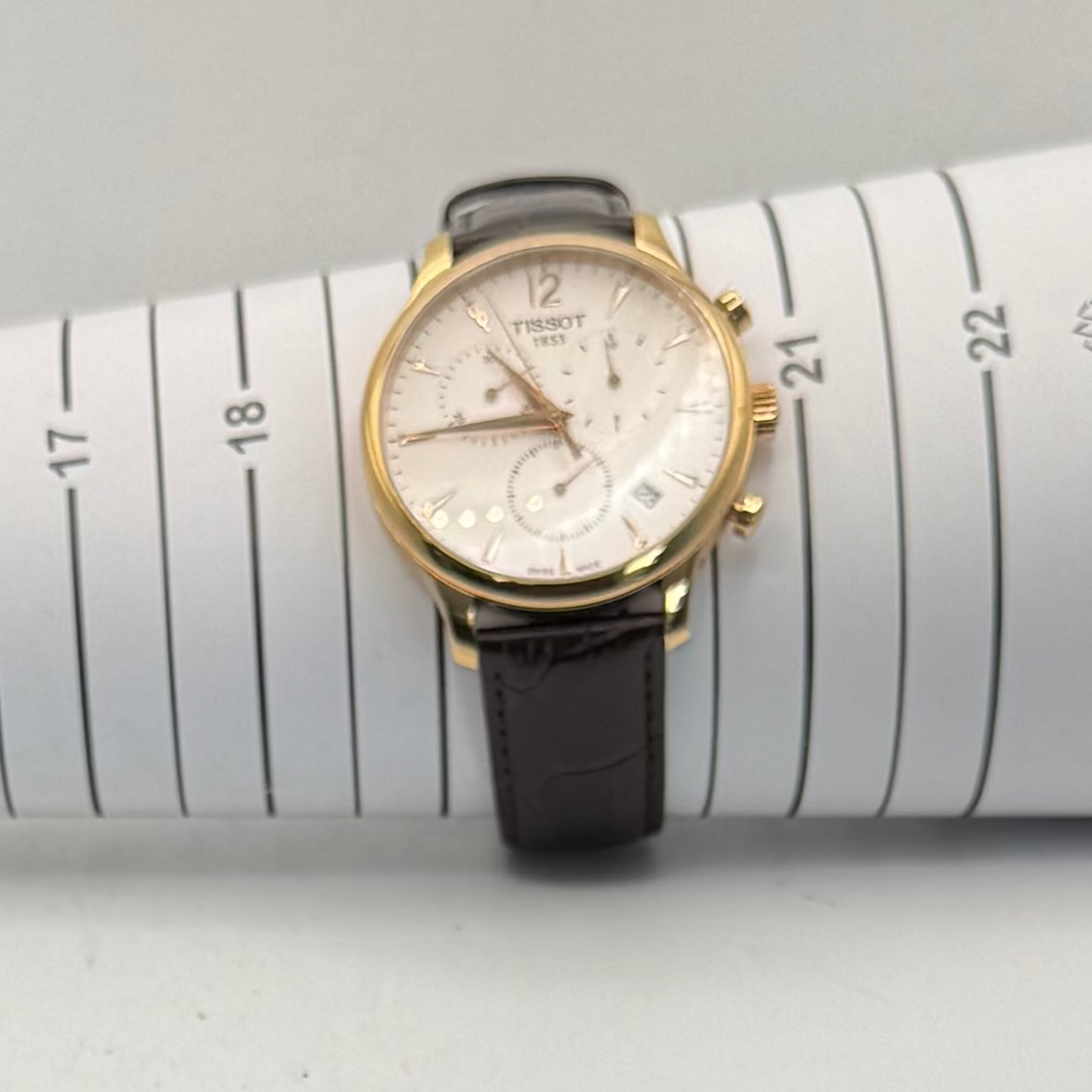 Tissot 1853 Rose Gold Chronograph – Full Set – Sapphire Crystal – Stunning Dress Watch- £250.00