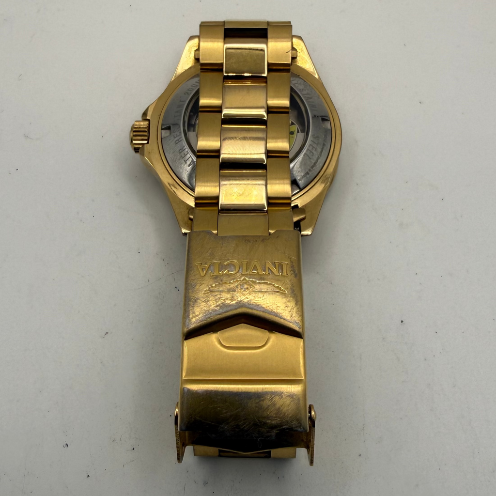 Invicta Pro Diver Automatic Gold Tone Blue Dial Men’s Watch NH35A Full Set- £110.00