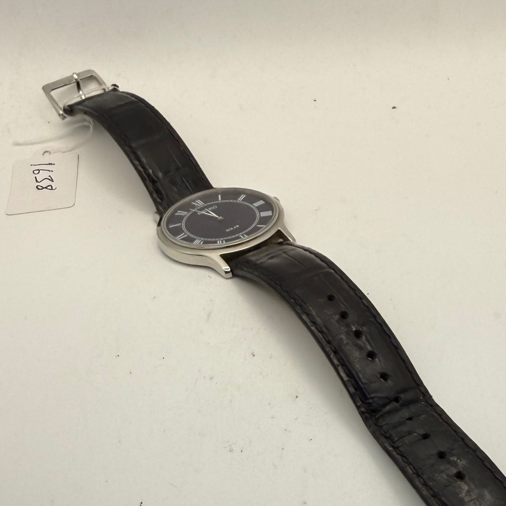 Seiko Solar V115-0BE0 Blue Dial Roman Numeral Dress Watch c. January 2019- £79.99