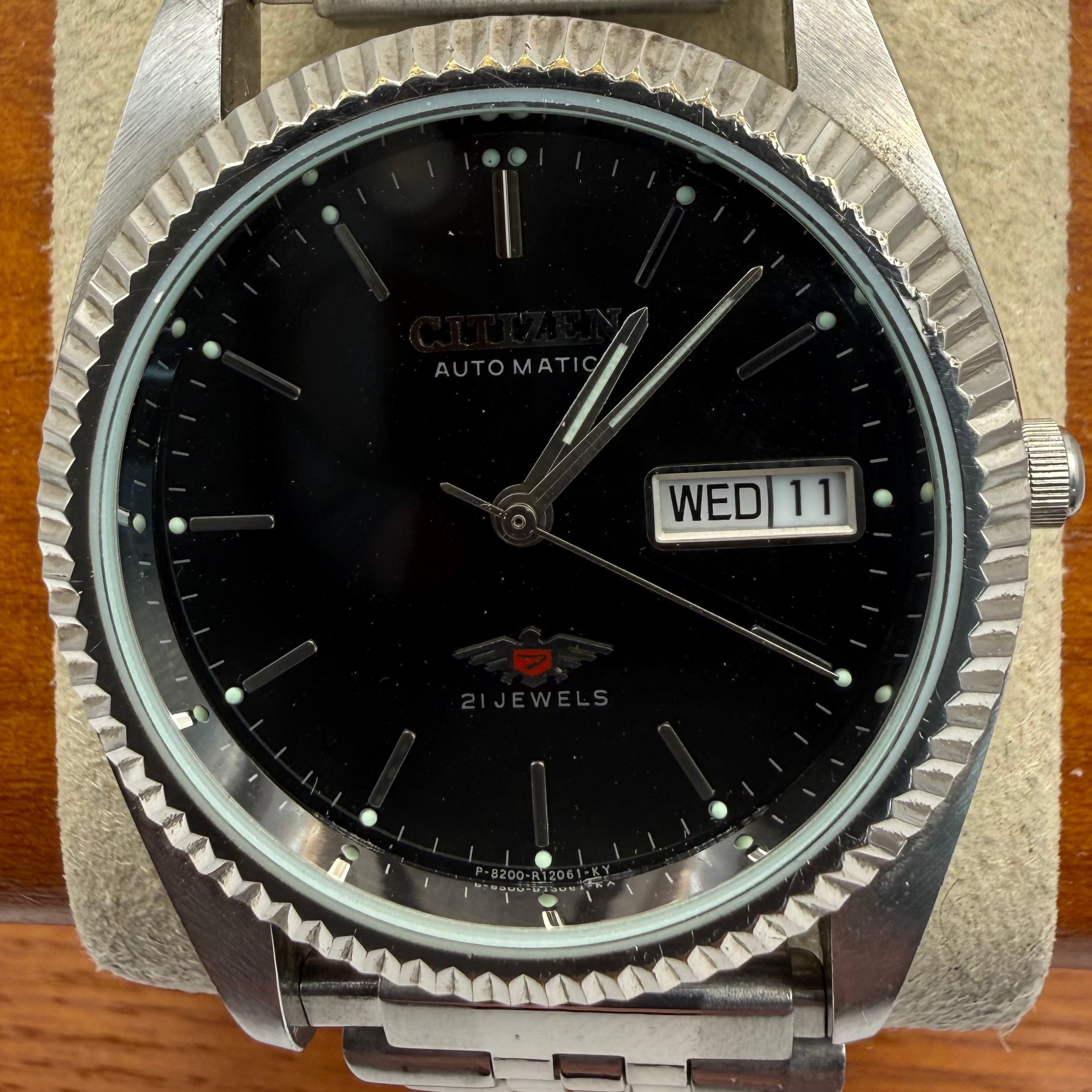 Citizen Eagle 7 Automatic Day Date – 21 Jewel Vintage Stainless Steel Watch- £79.99