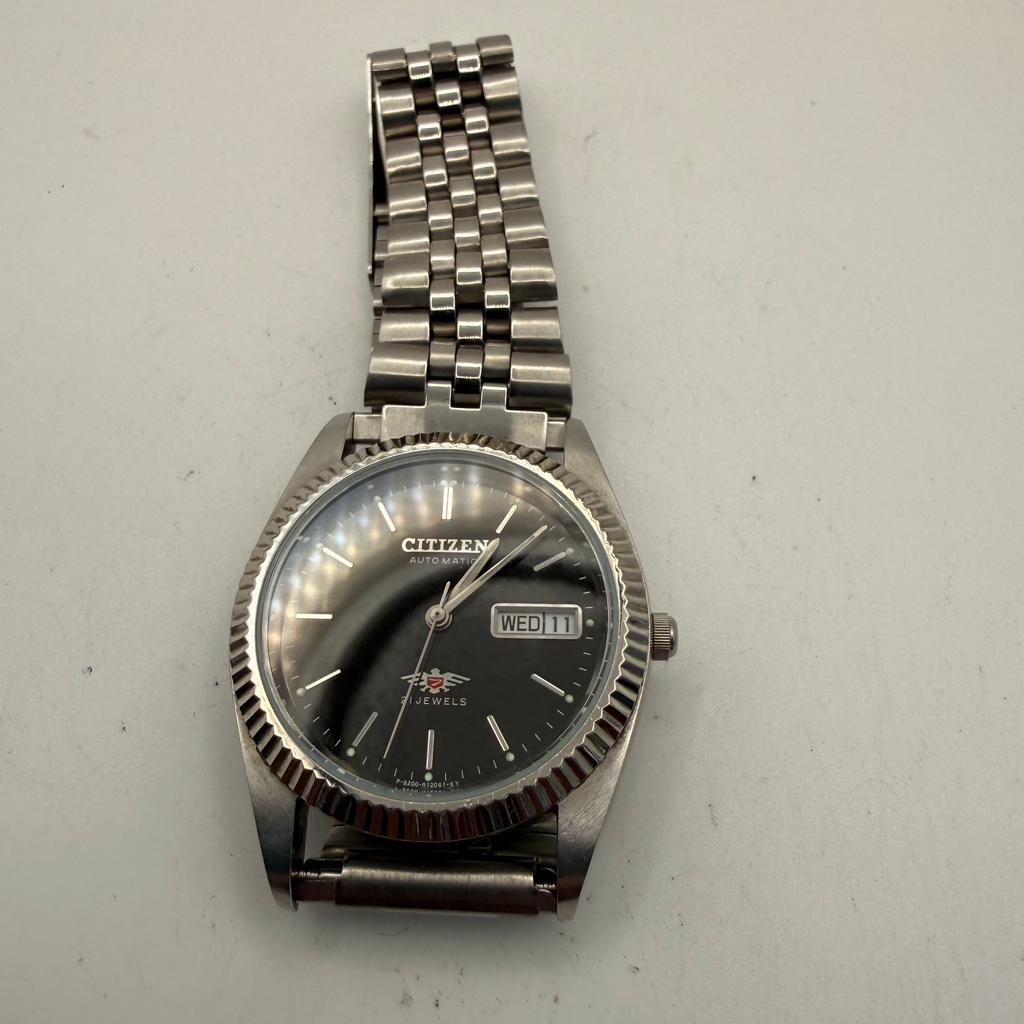 Citizen Eagle 7 Automatic Day Date – 21 Jewel Vintage Stainless Steel Watch- £79.99
