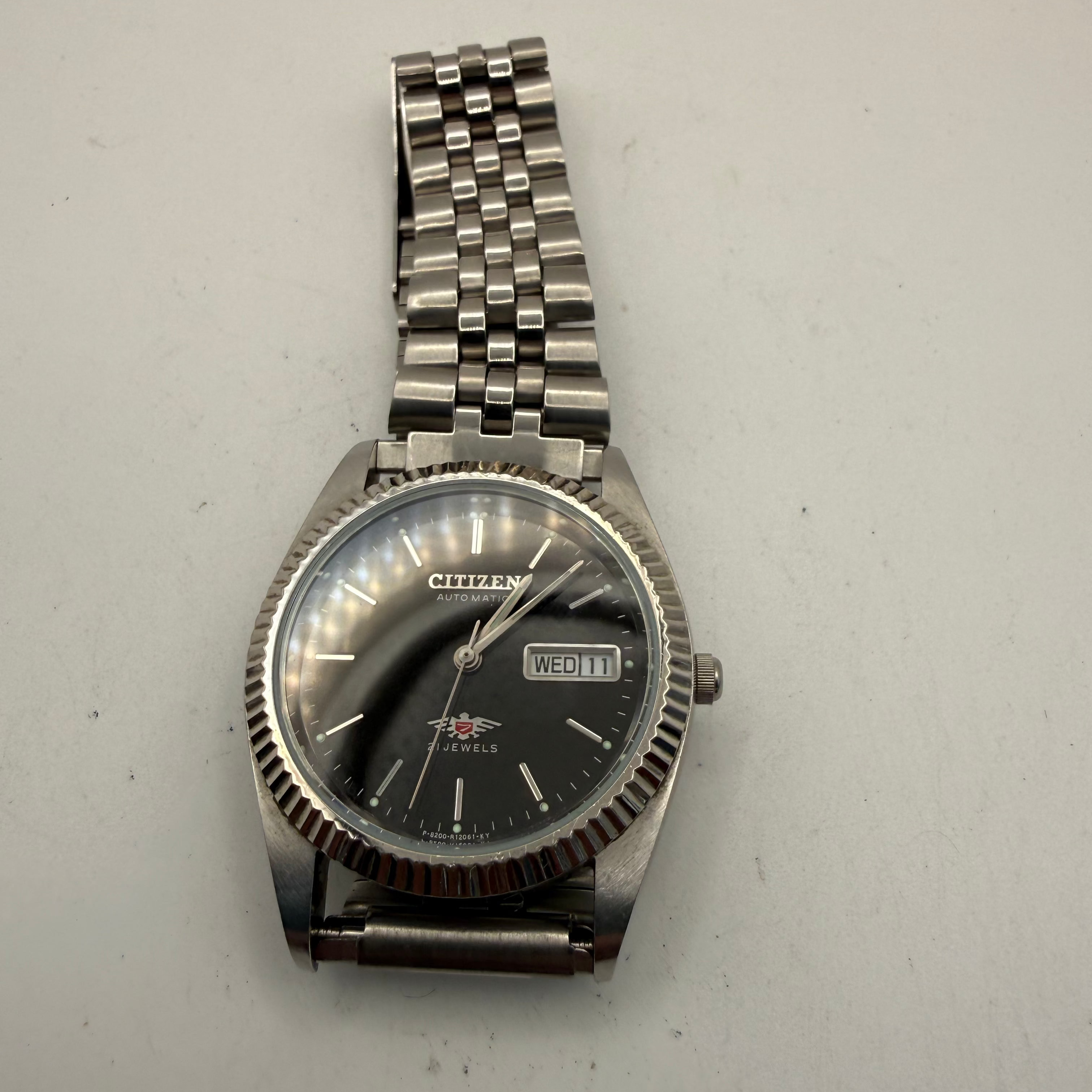 Citizen Eagle 7 Automatic Day Date – 21 Jewel Vintage Stainless Steel Watch- £79.99