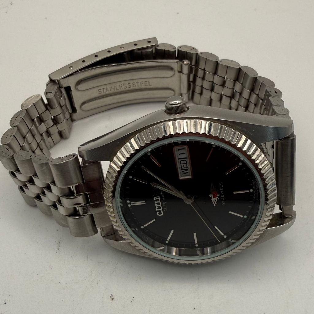 Citizen Eagle 7 Automatic Day Date – 21 Jewel Vintage Stainless Steel Watch- £79.99