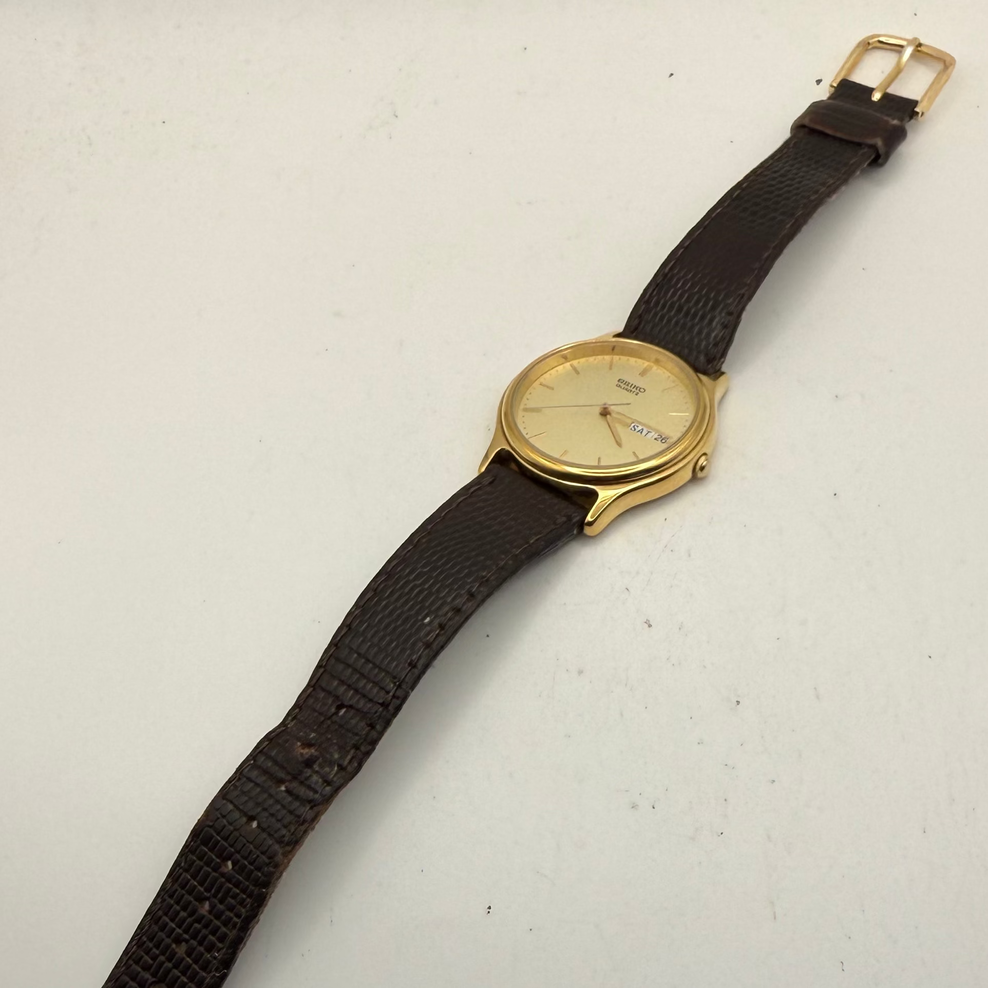 Seiko Quartz Day-Date – Gold Tone- £69.95