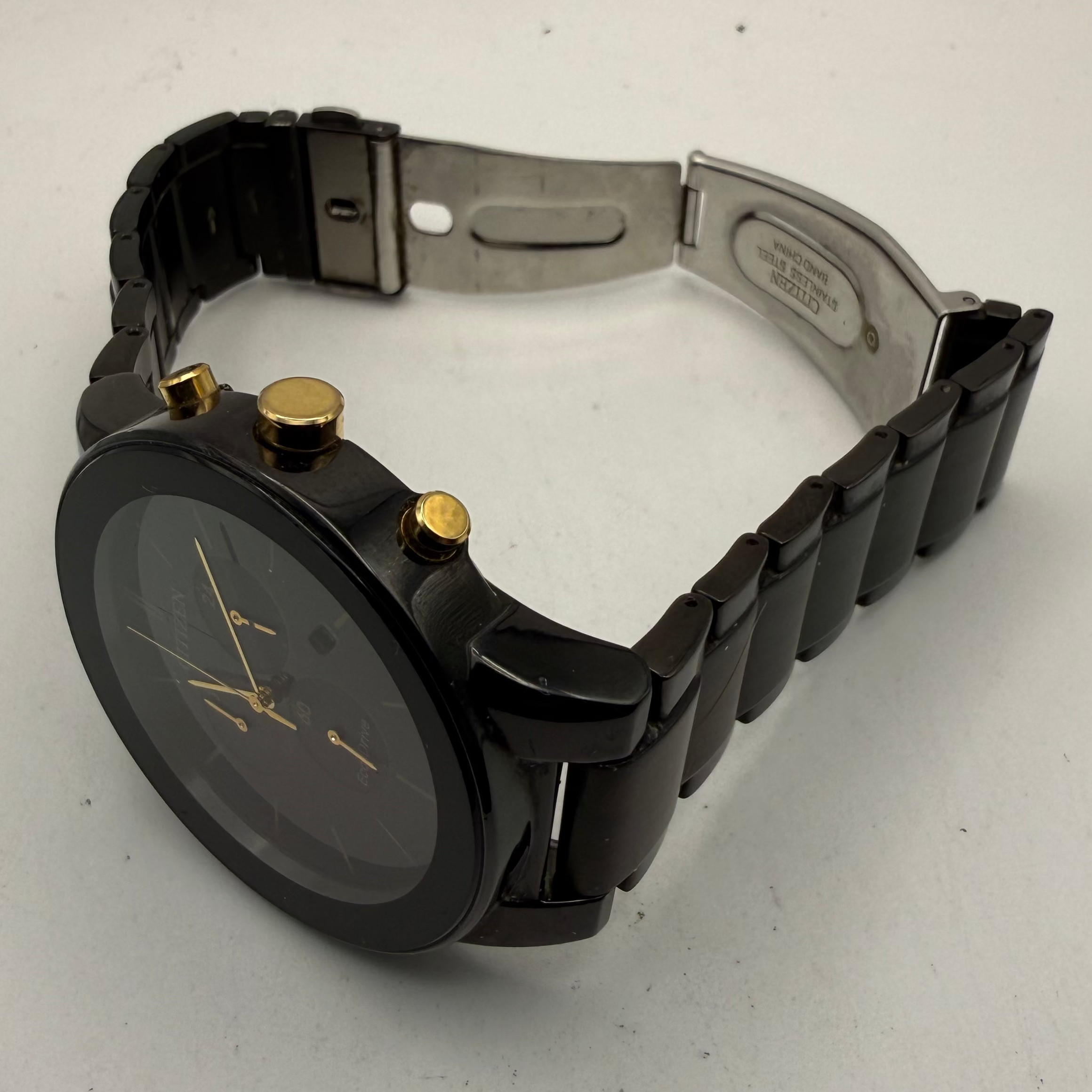 Citizen Eco-Drive Chronograph – Black & Gold Dial- £99.99
