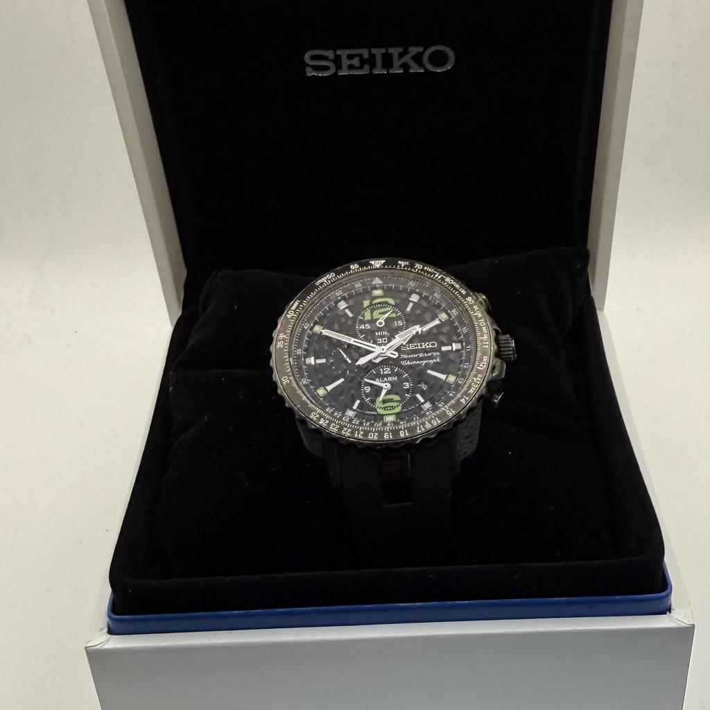 Seiko Sportura Chronograph Alarm SNAE67P1 7T62-0LA0 Men's Watch- £225.00