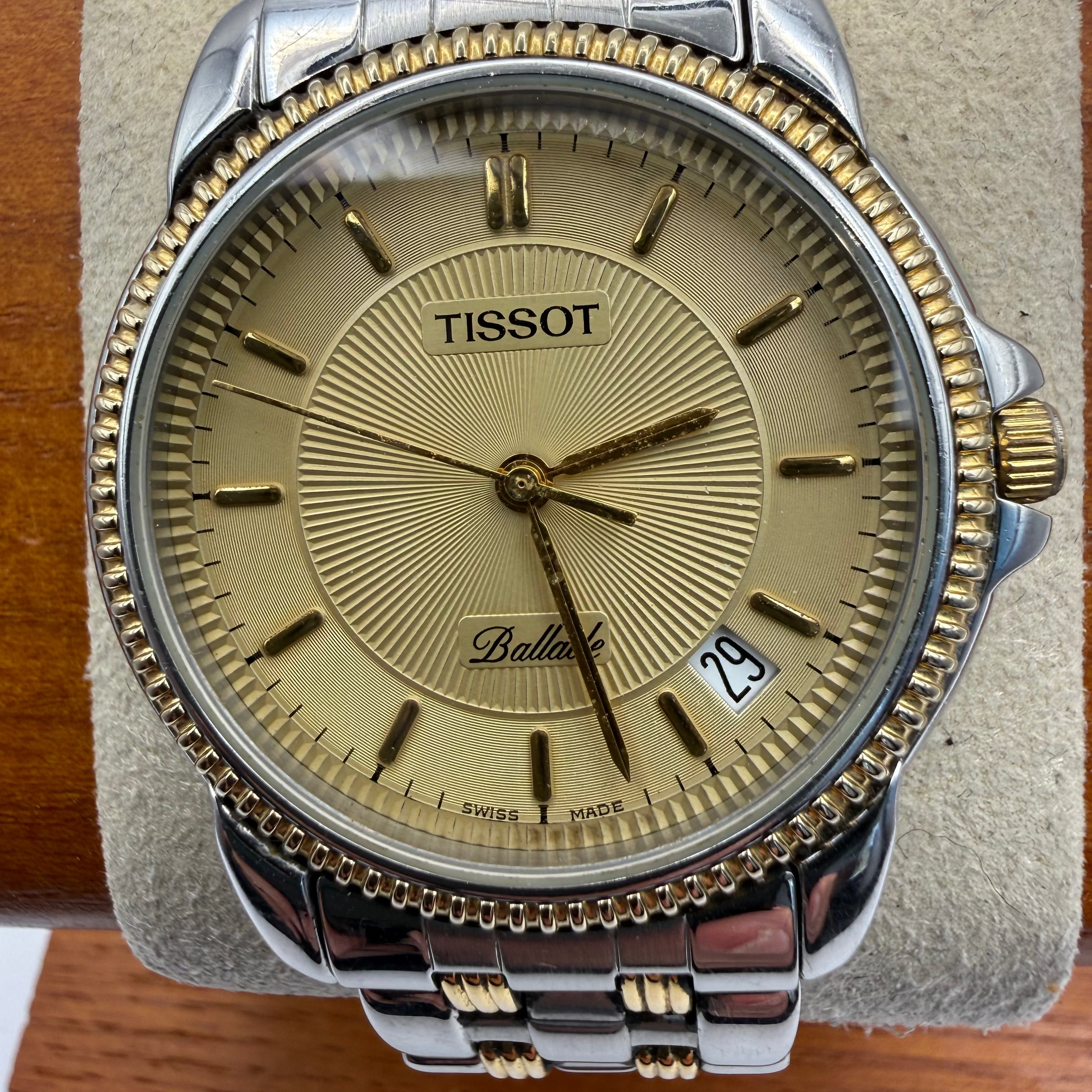 Tissot Ballade Swiss Made Two Tone Quartz Watch Full Set Sapphire Crystal 37mm- £240.00