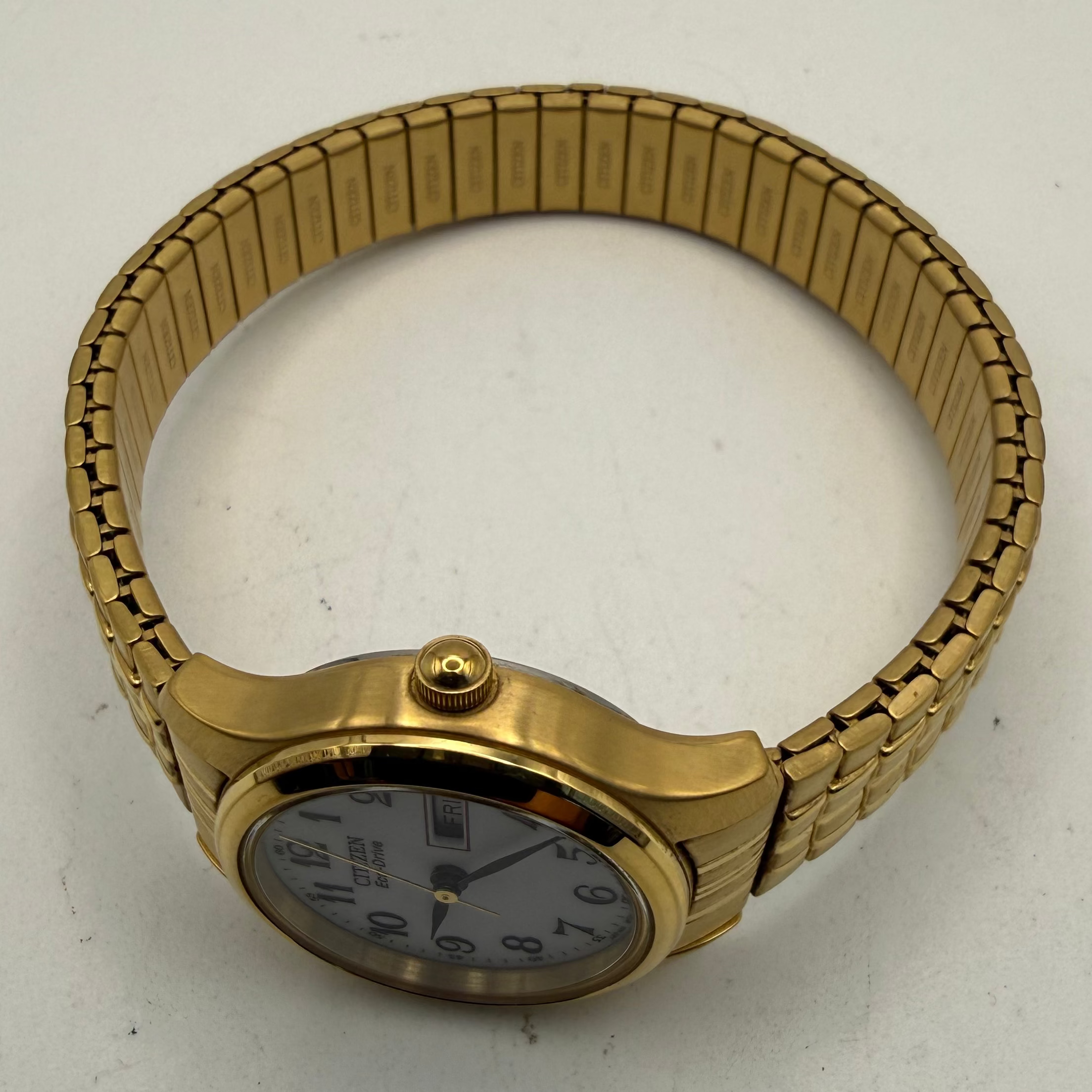 Citizen Eco-Drive Gold Tone Day Date Watch (Fully Tested and Working)- £35.00