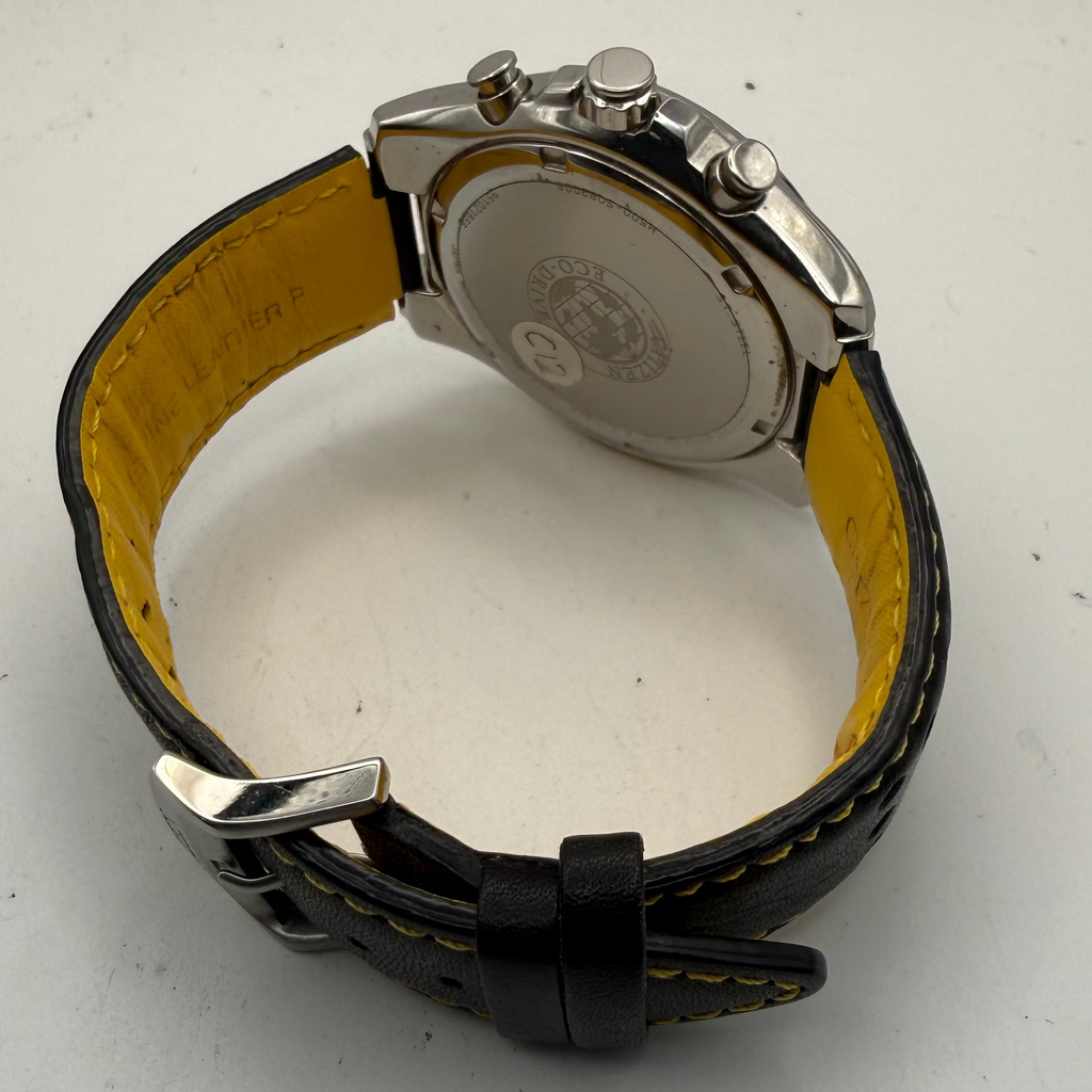 Citizen Eco-Drive H500-S121082 Chronograph WR100 Black & Yellow Racing Dial 48mm- £120.00