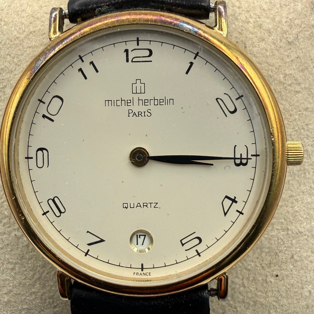 Michel Herbelin Paris Quartz Dress Watch – Gold Tone – Original Box & Papers (Fully Tested and Working)- £90.00