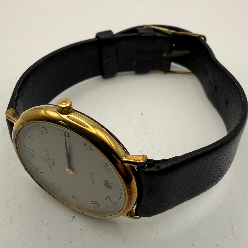 Michel Herbelin Paris Quartz Dress Watch – Gold Tone – Original Box & Papers (Fully Tested and Working)- £90.00